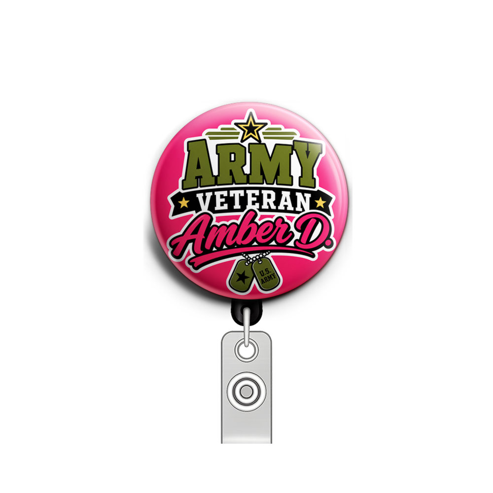 Army veteran and name Amber D.