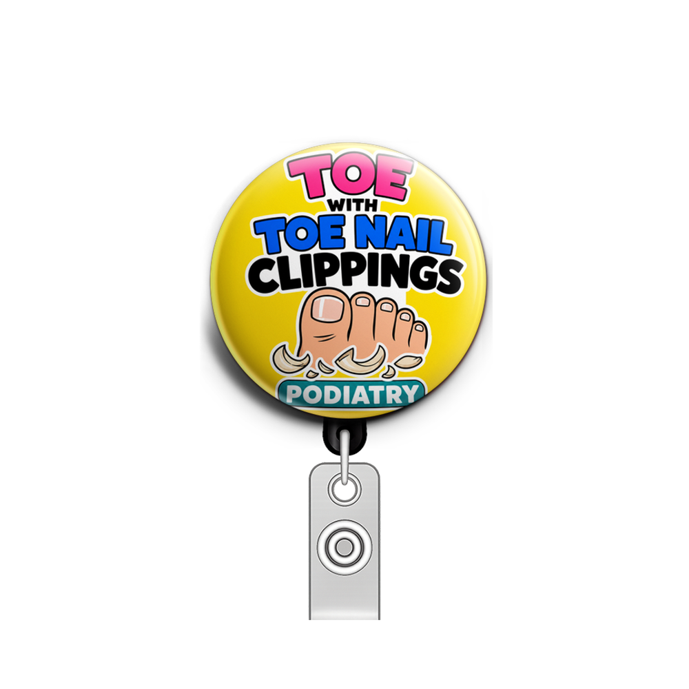 Toe with toe nail clippings. Podiatry 