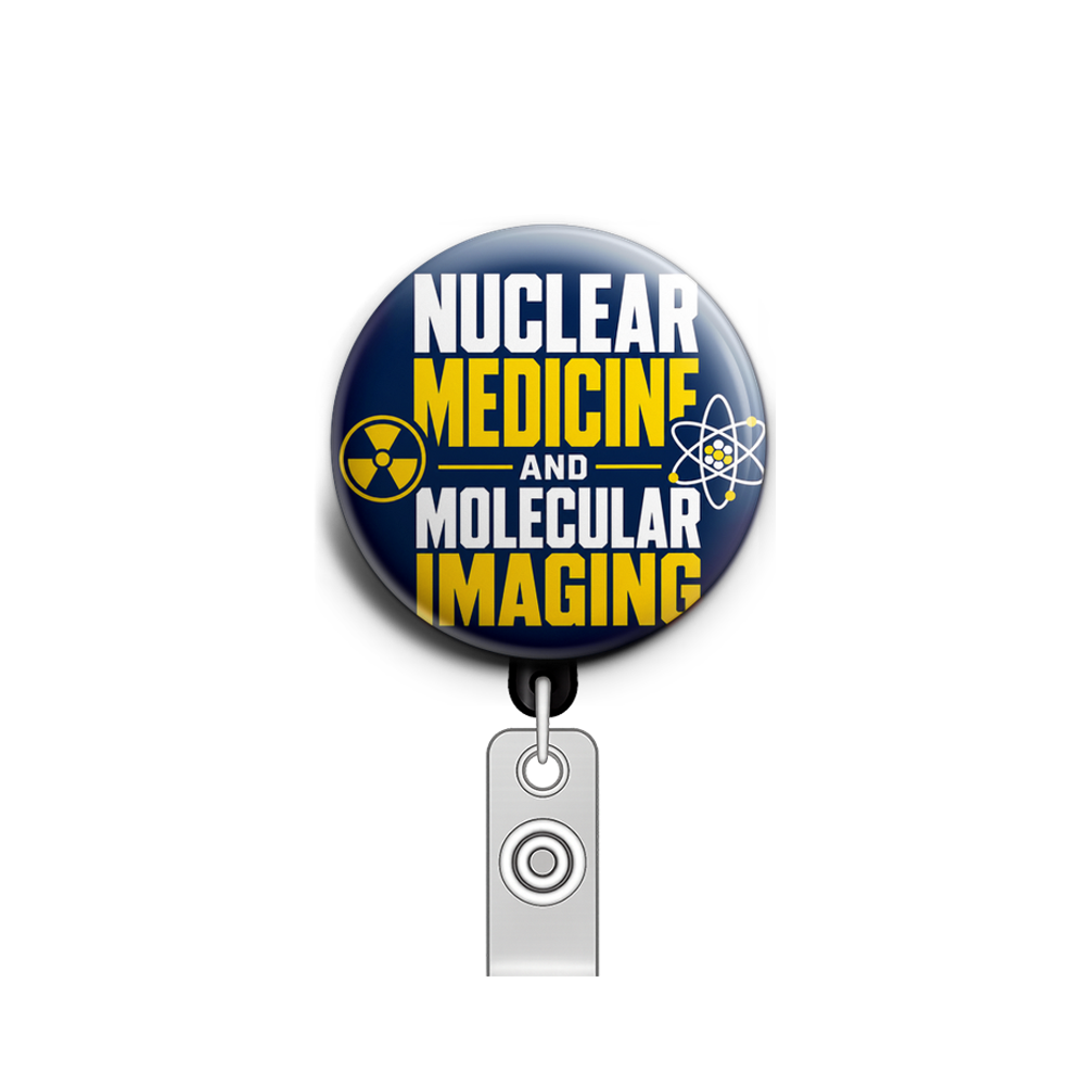 Custom Design – Nuclear medicine and molecular imaging theme - Badge Reel (Alligator, Black) - Topperswap