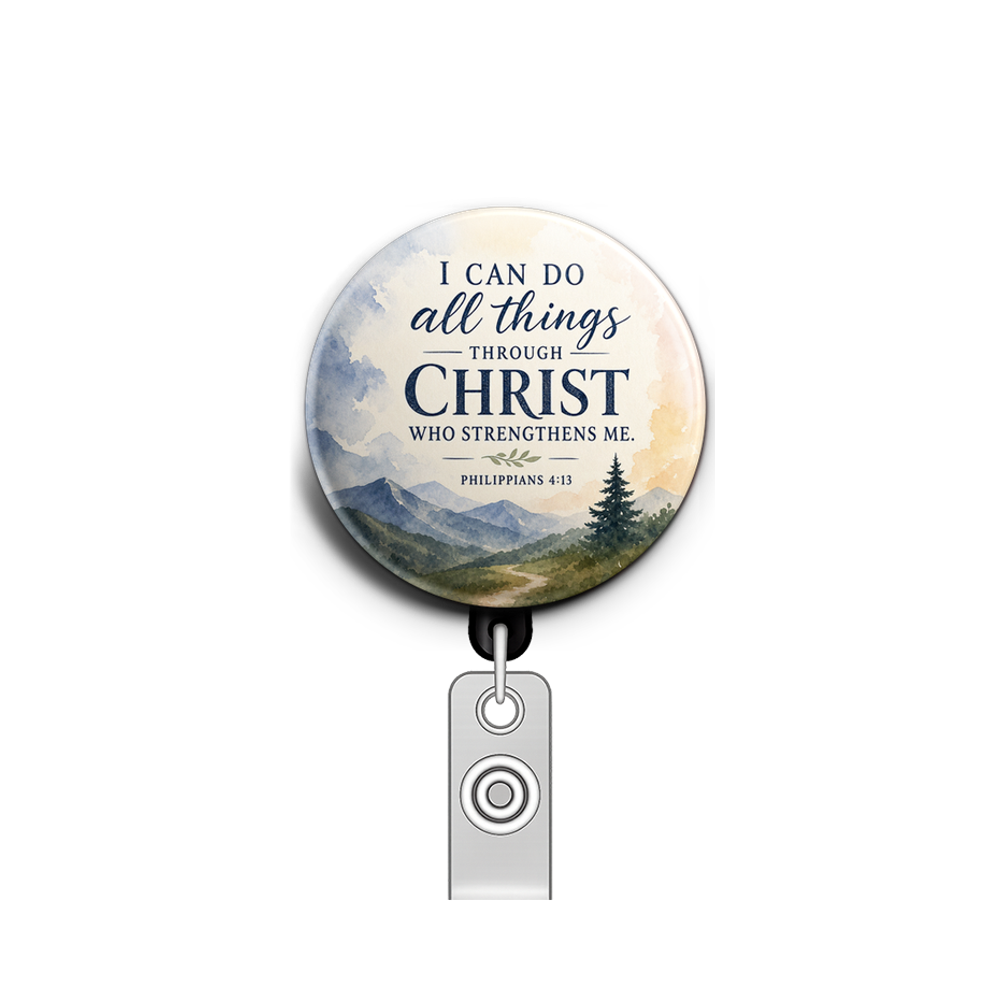 Philippians 4:13 verse, for a man’s badge