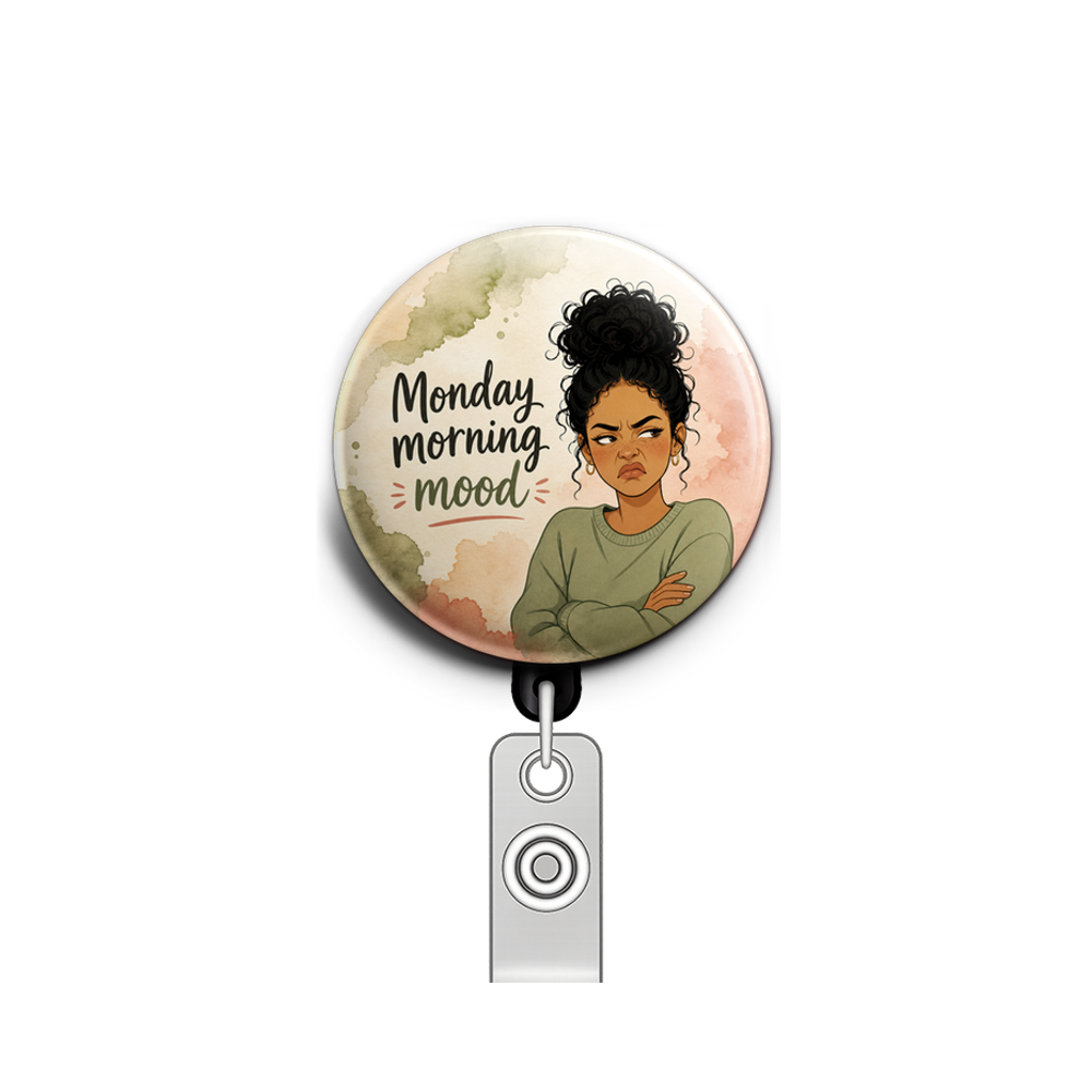 Monday morning mood, girl with caramel skin, disgusted face,…