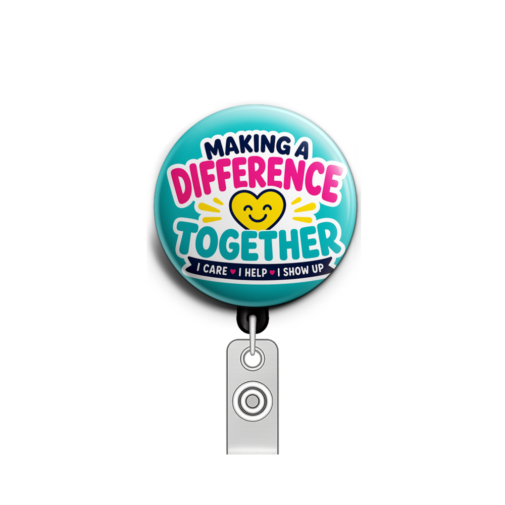 Custom Design – I would like a charm that could feel meaningful, uplifting,… - Badge Reel (Alligator, Black) - Topperswap