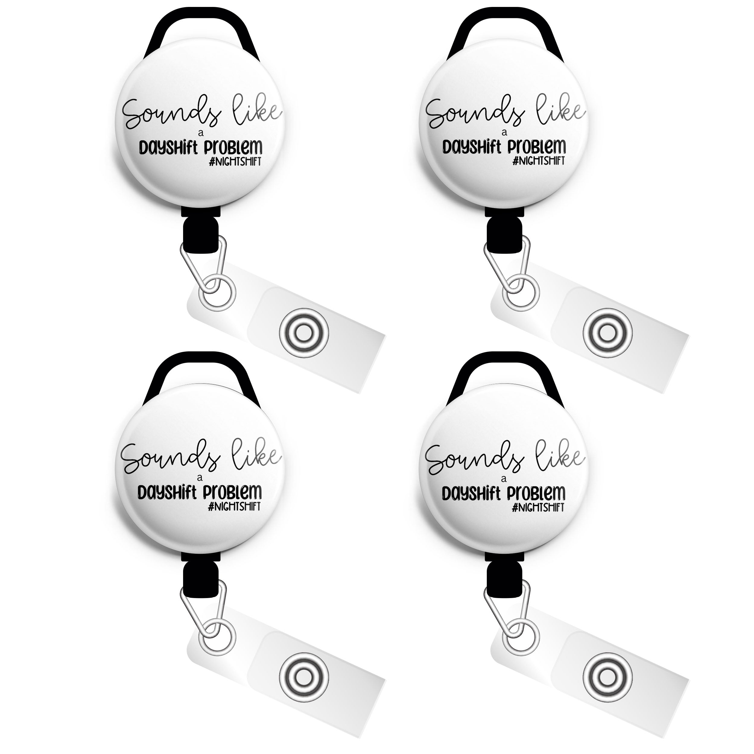 Dayshift Problem ID Badge Reel • Night Shift Badge Holder • Swapfinity - - Topperswap