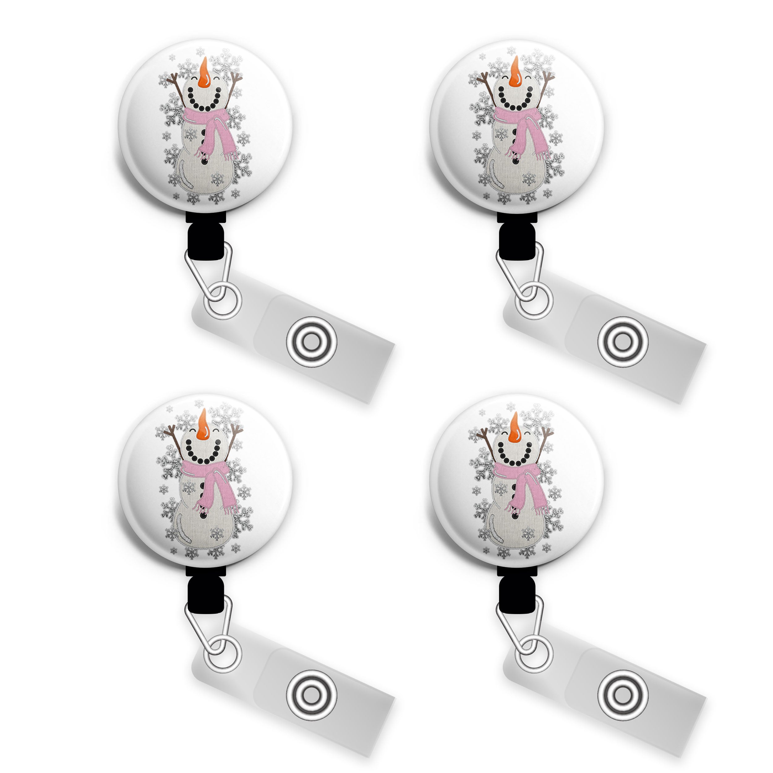 Snowy Serenade Swapfinity Retractable ID Badge Reel -  - Topperswap