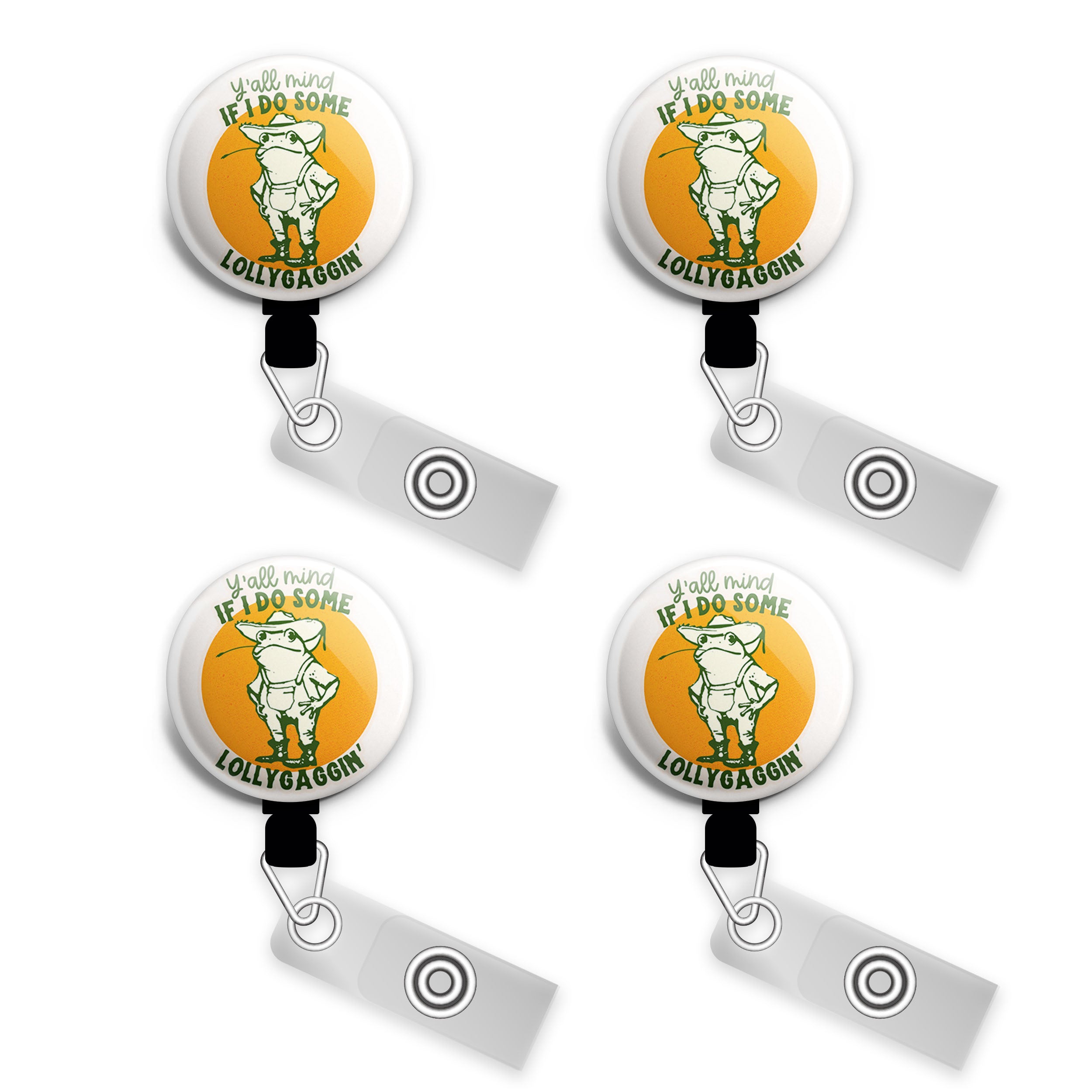 Y’all Mind If I Do Some Lollygaggin’ Swapfinity Retractable ID Badge Reel -  - Topperswap