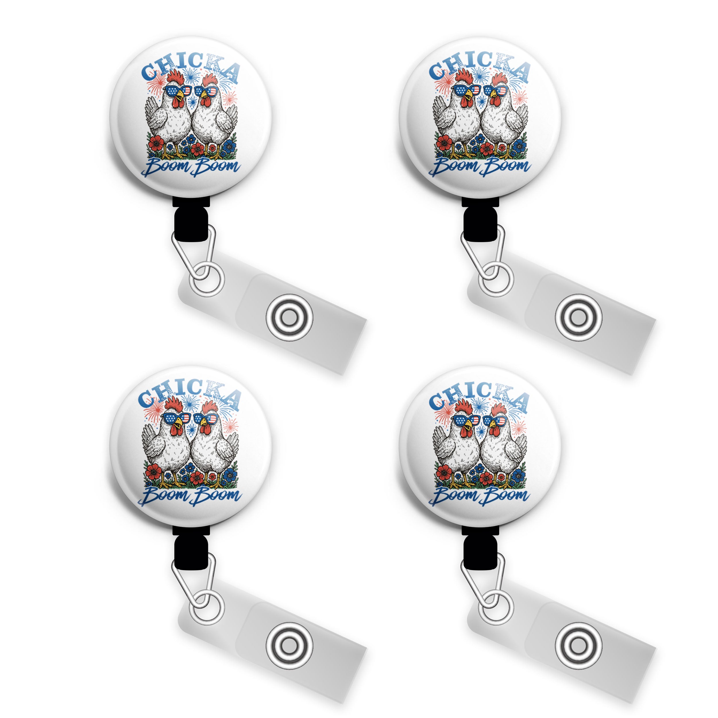 Chicka Boom Boom Swapfinity Retractable ID Badge Reel - - Topperswap