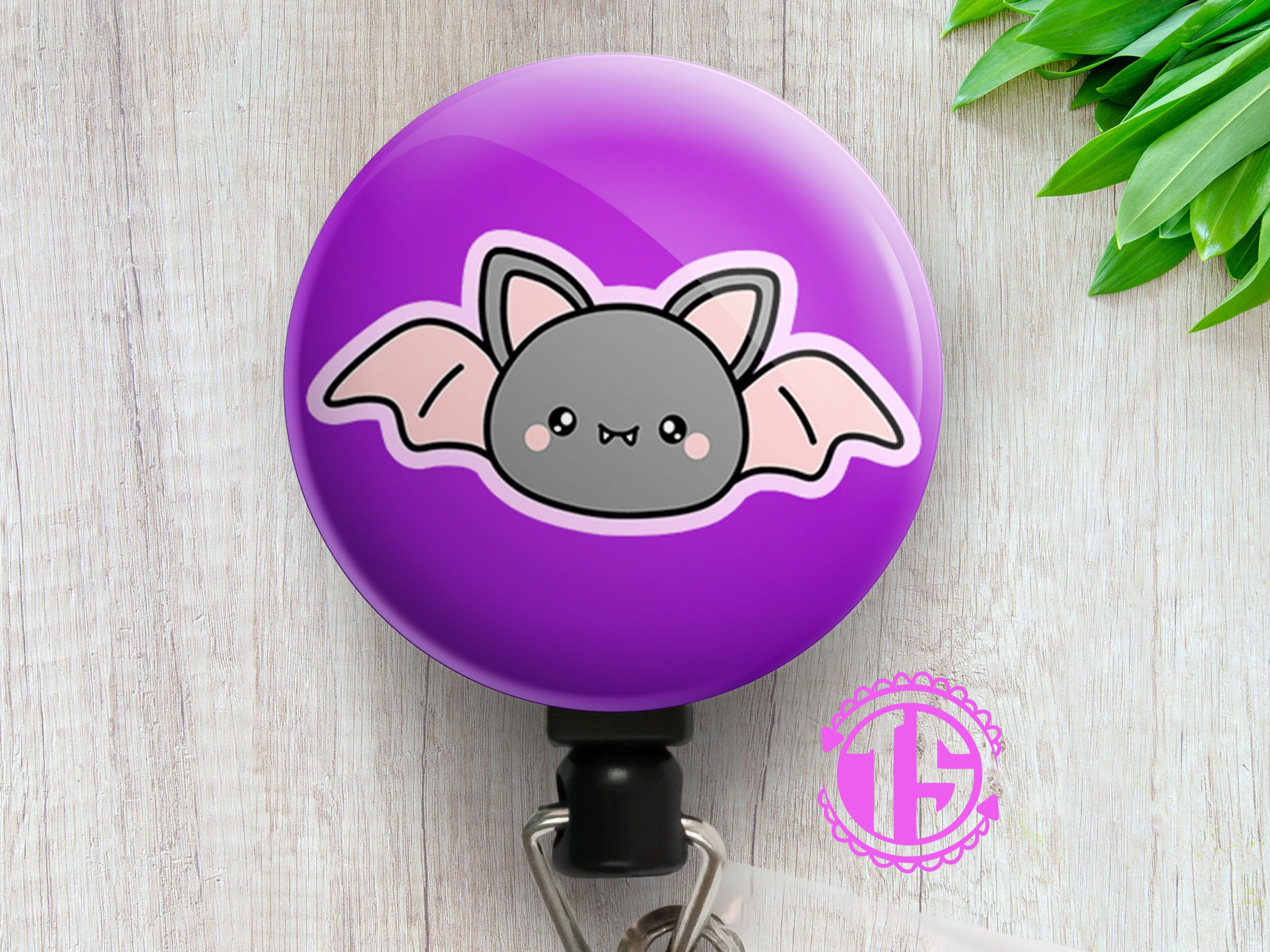 Sweet Lil Bat Swapfinity Retractable ID Badge Reel -  - Topperswap