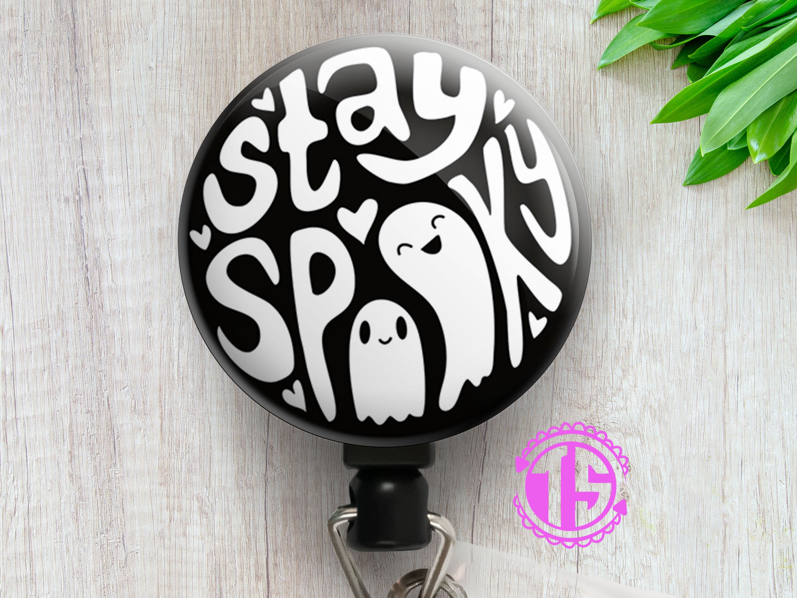 Stay Spooky Swapfinity Retractable ID Badge Reel -  - Topperswap