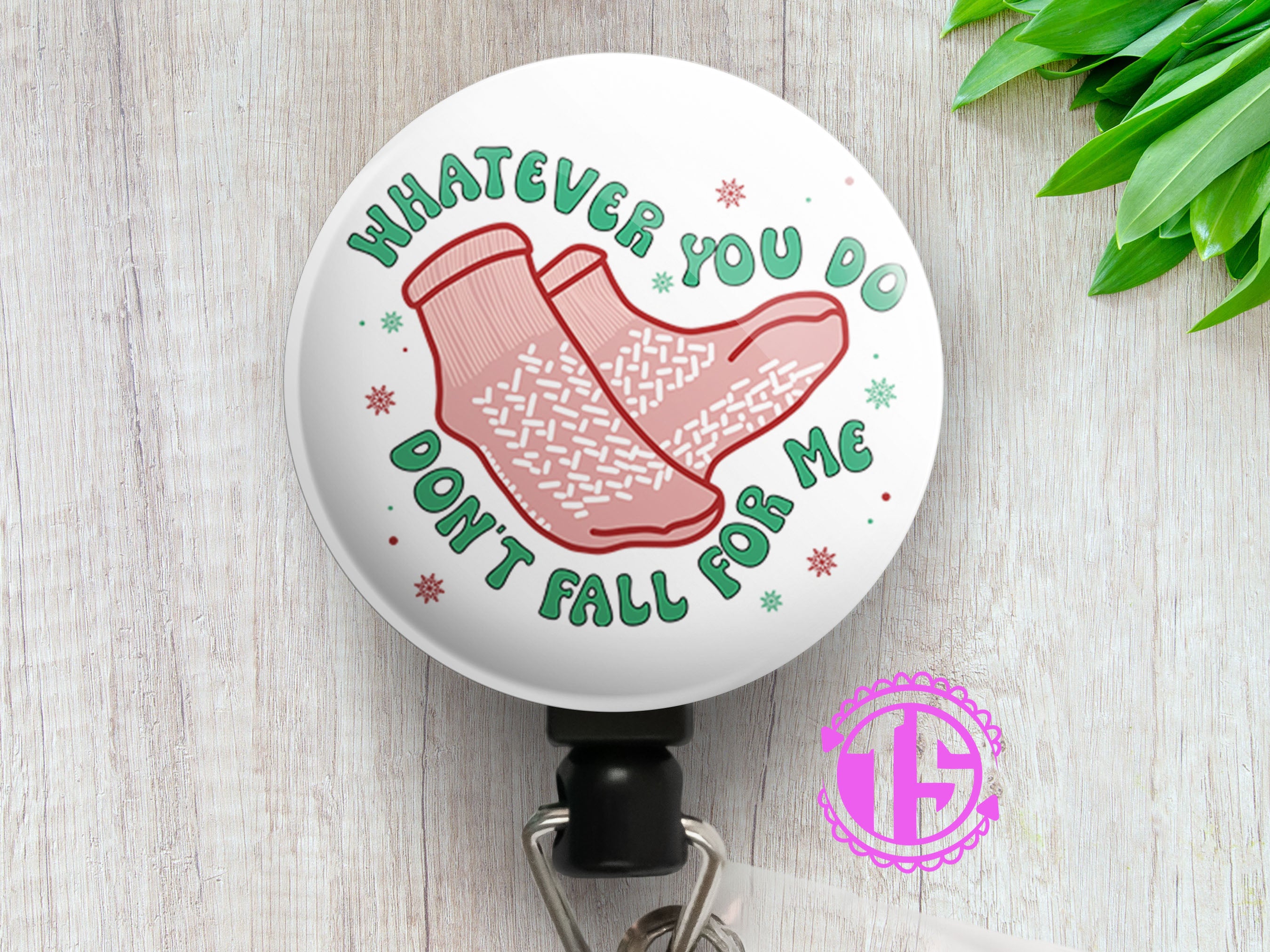 Hospital Socks Humor Swapfinity Retractable ID Badge Reel -  - Topperswap