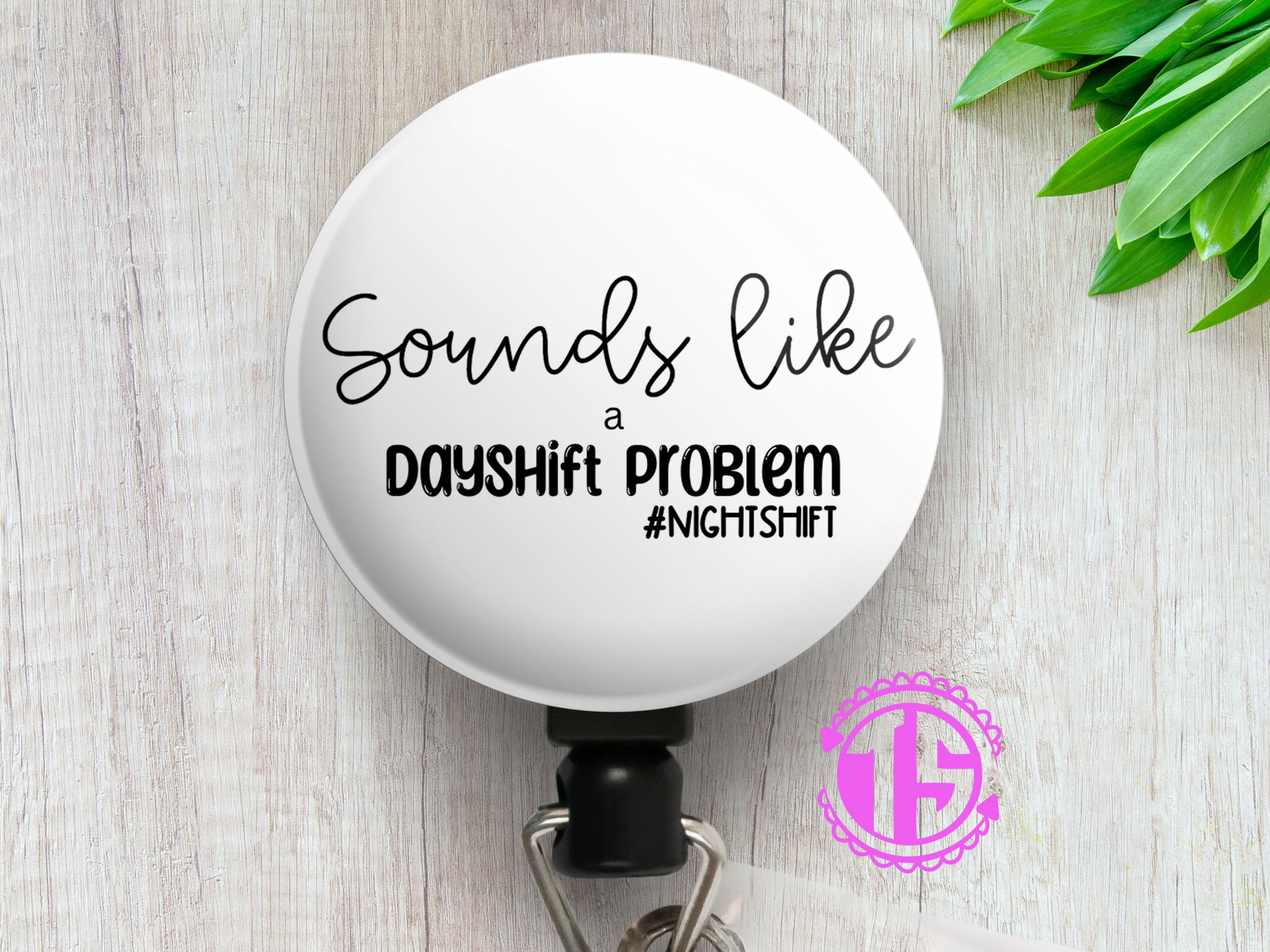Dayshift Problem ID Badge Reel • Night Shift Badge Holder • Swapfinity - - Topperswap