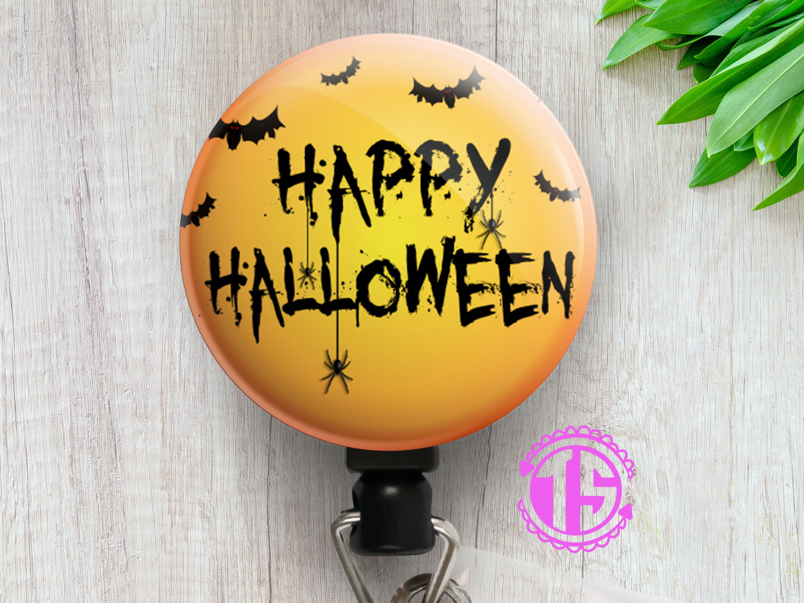 Happy Halloween Classic Swapfinity Retractable ID Badge Reel -  - Topperswap