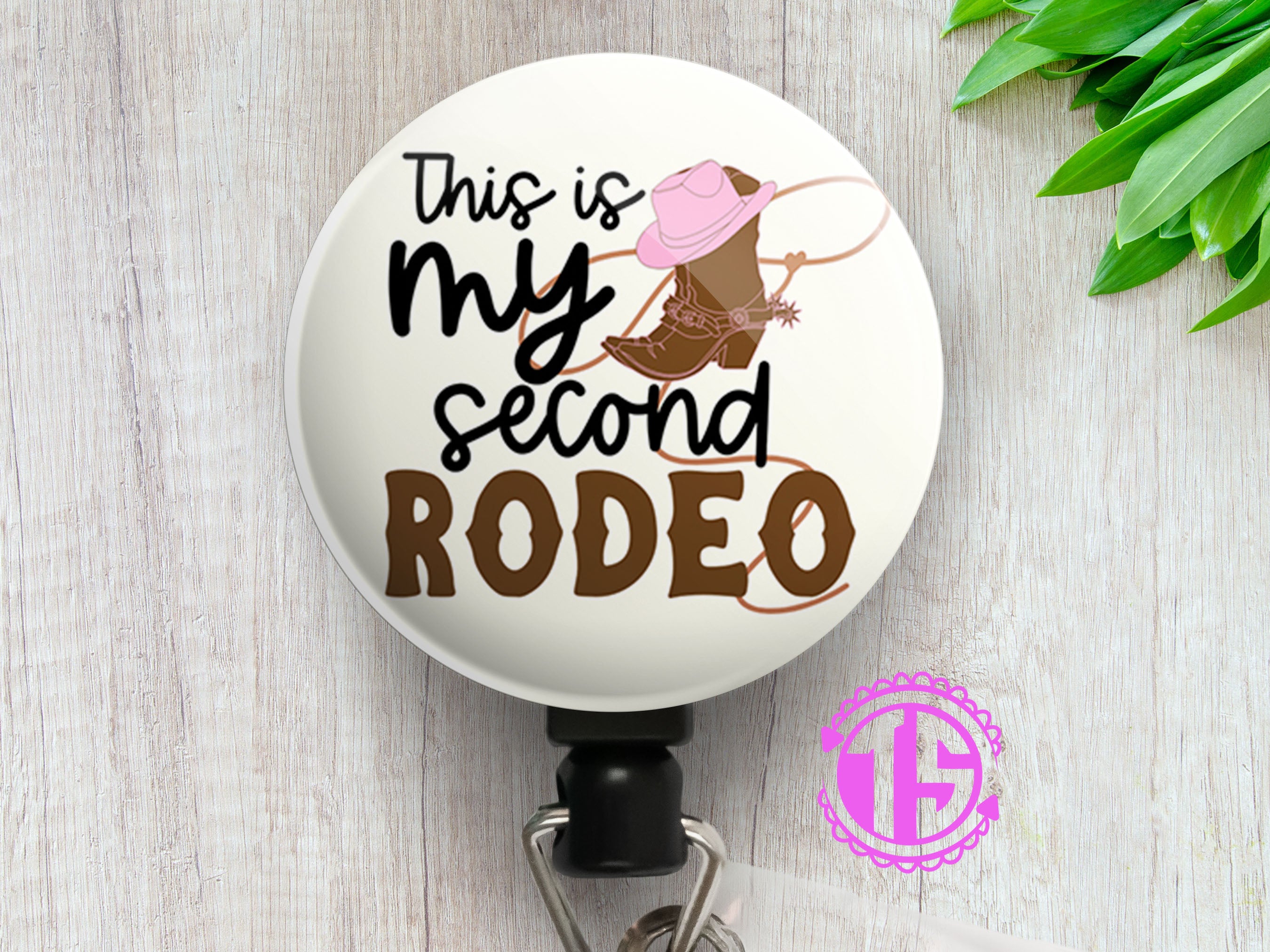 This Is My Second Rodeo Swapfinity Retractable ID Badge Reel -  - Topperswap