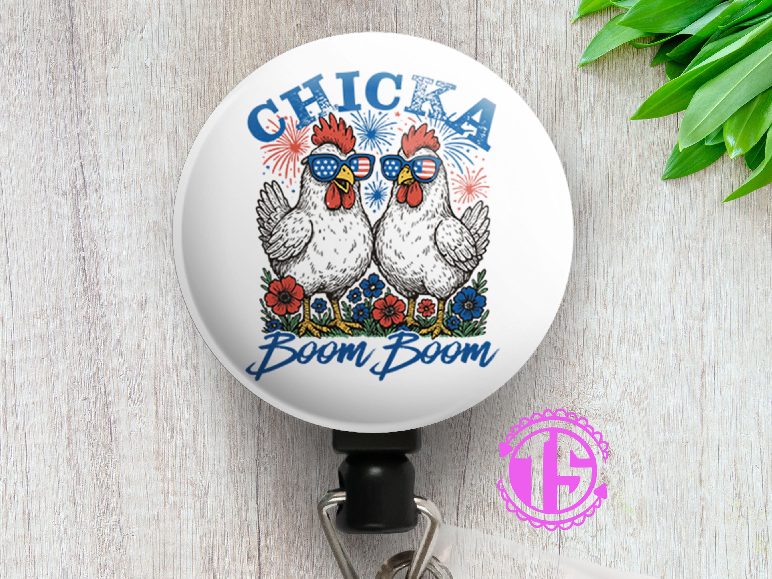 Chicka Boom Boom Swapfinity Retractable ID Badge Reel - - Topperswap