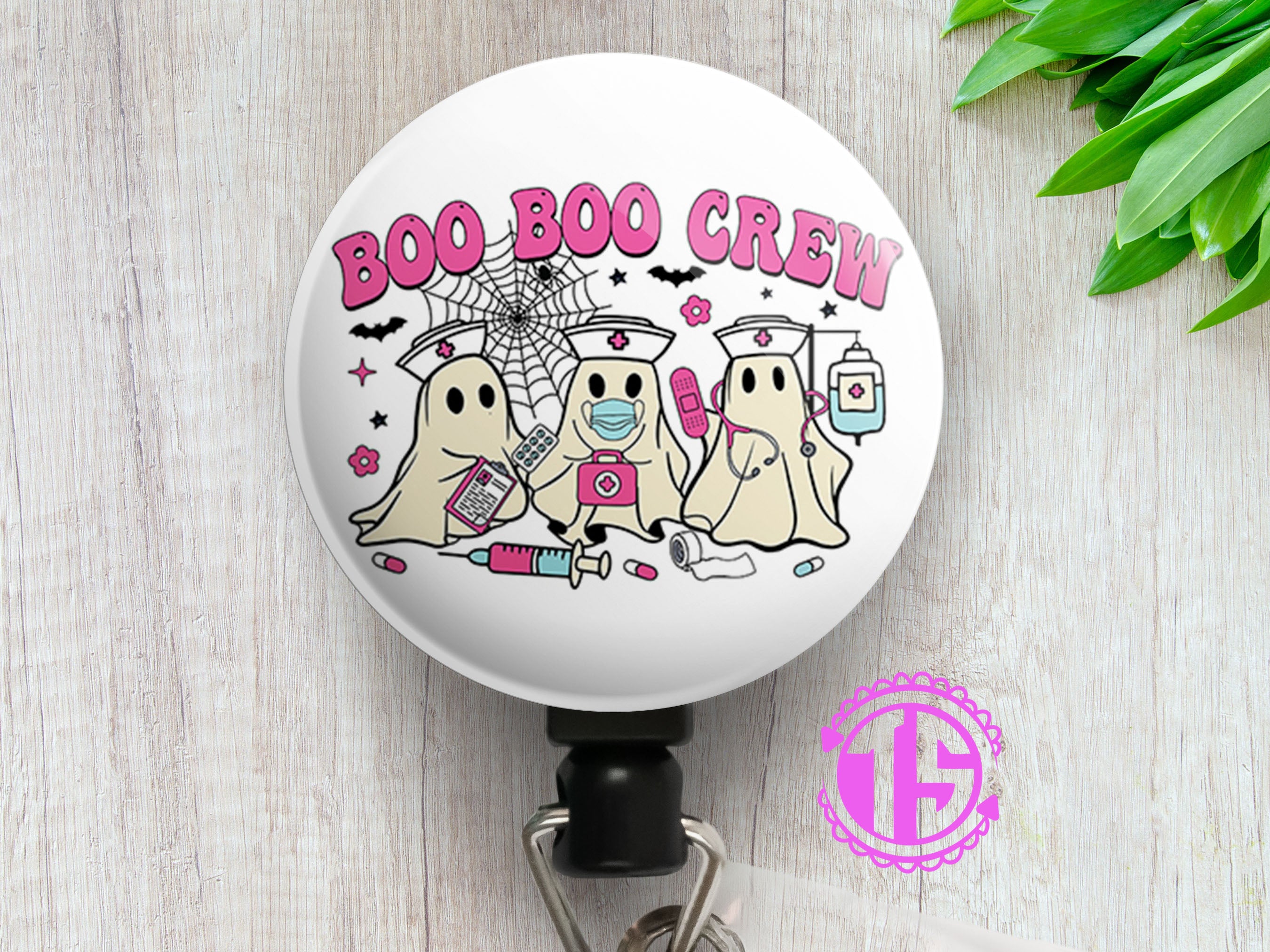 Boo Boo Crew Spooky Squad Swapfinity Retractable ID Badge Reel -  - Topperswap