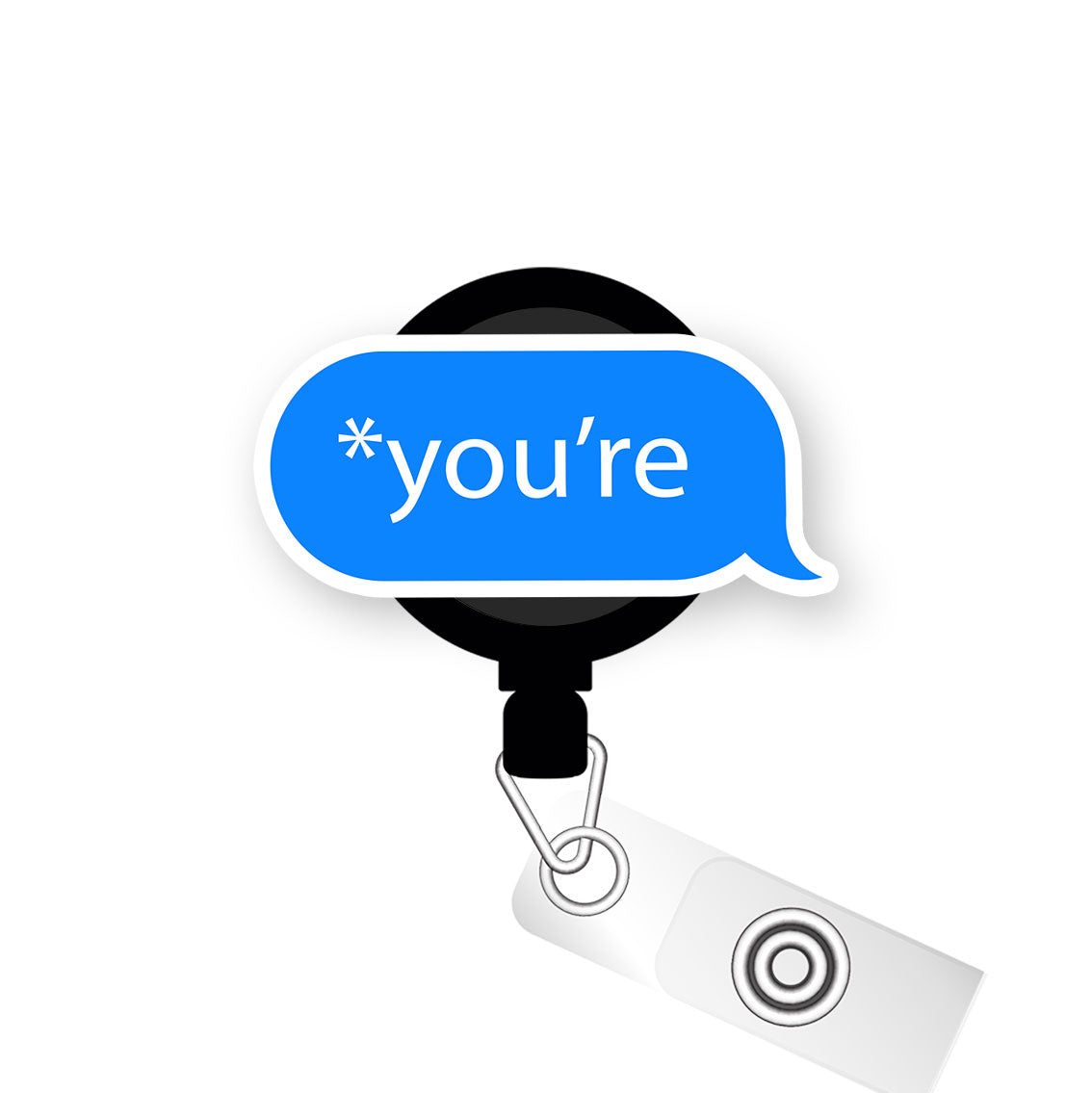 You're Correct! Pop Topper Swapfinity Retractable ID Badge Reel - Alligator Clip / Premium Matte - Topperswap