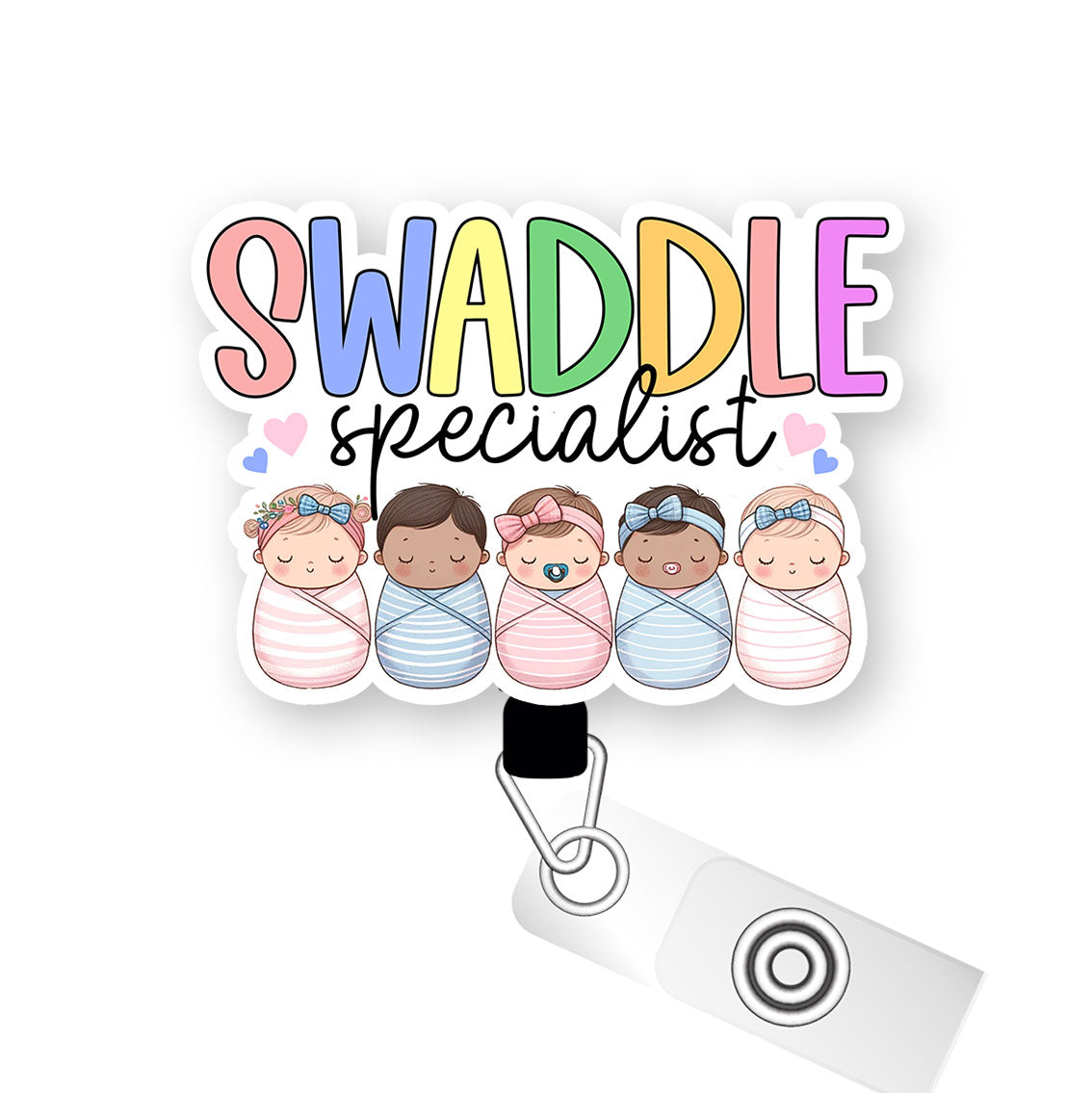 Swaddle Specialist Pop Topper Swapfinity Retractable ID Badge Reel -  - Topperswap