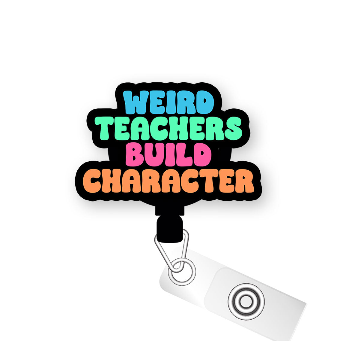 Character Builders Pop Topper Swapfinity Retractable ID Badge Reel - Alligator Clip / Premium Matte - Topperswap