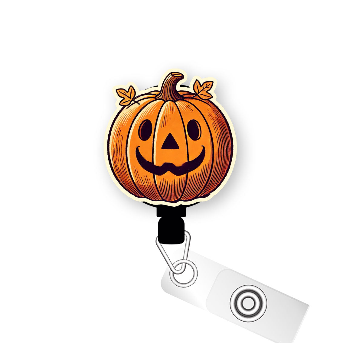 Jack-o-Pop Pop Topper Swapfinity Retractable ID Badge Reel - Alligator Clip / Premium Matte - Topperswap