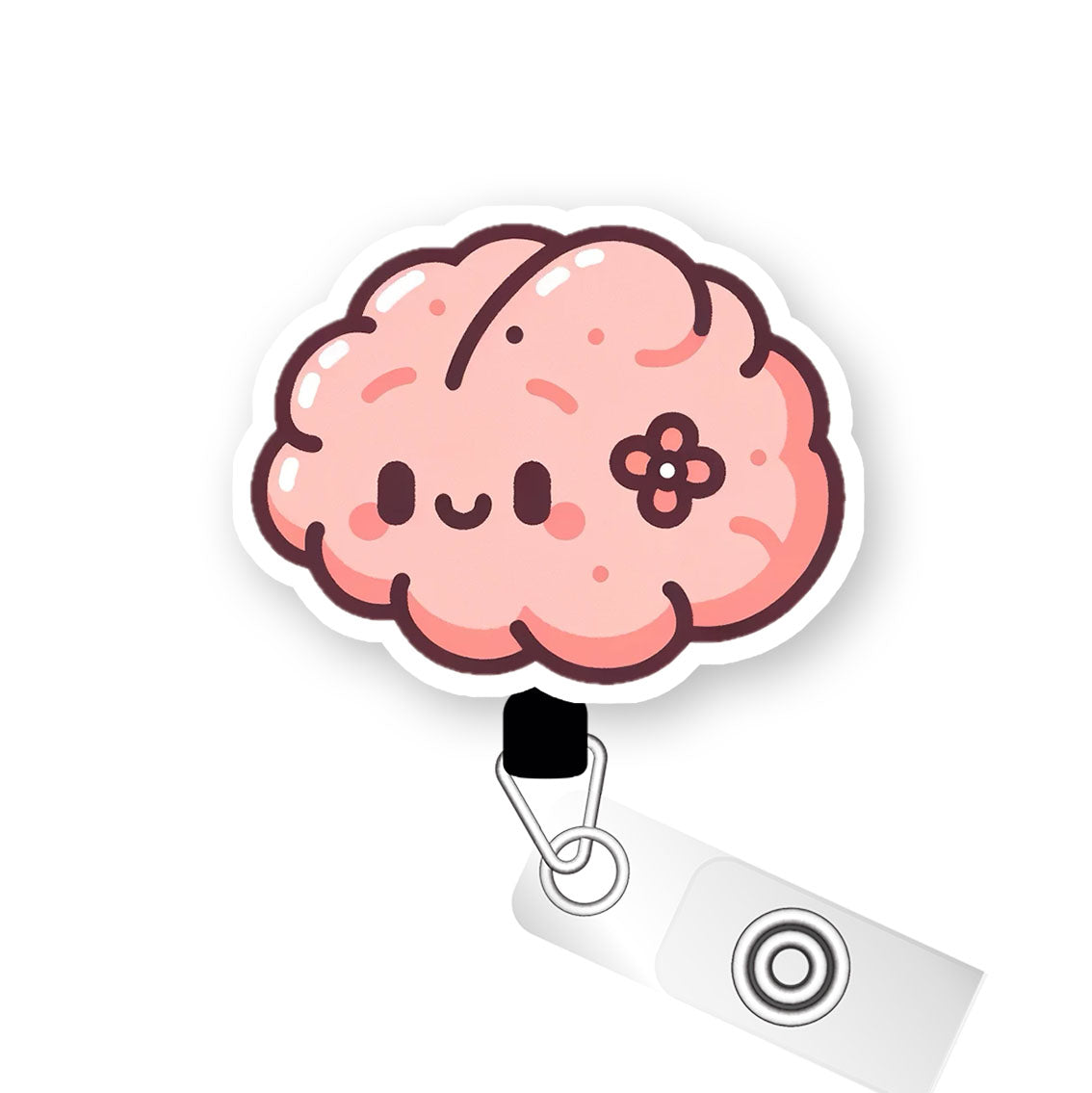 Cute Brain Pop Topper Swapfinity Retractable ID Badge Reel -  - Topperswap