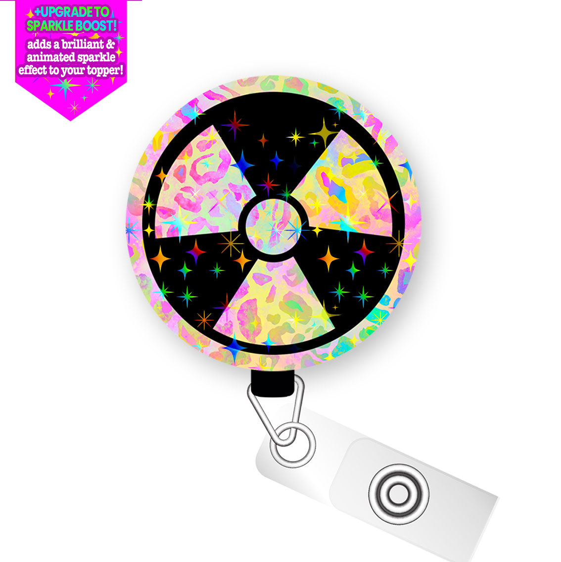 Radiology Symbol Spin Pop Topper Swapfinity Retractable ID Badge Reel -  - Topperswap