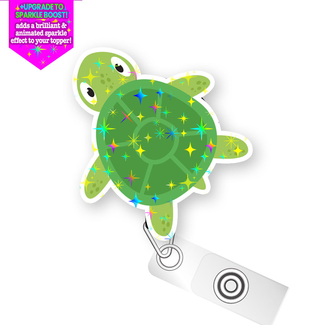 Serene Sea Turtle Pop Topper - Make it Sparkle - Topperswap