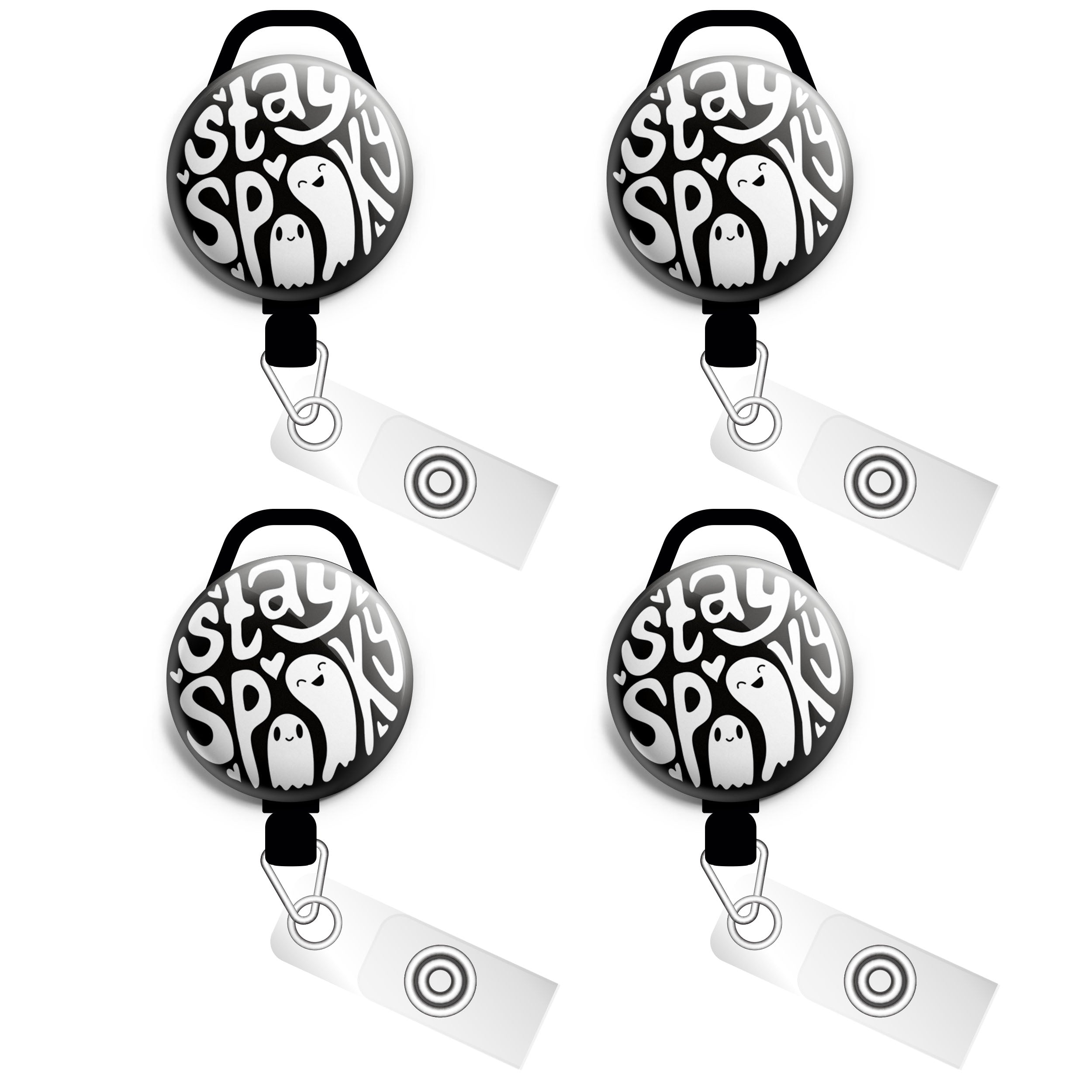 Stay Spooky Swapfinity Retractable ID Badge Reel -  - Topperswap