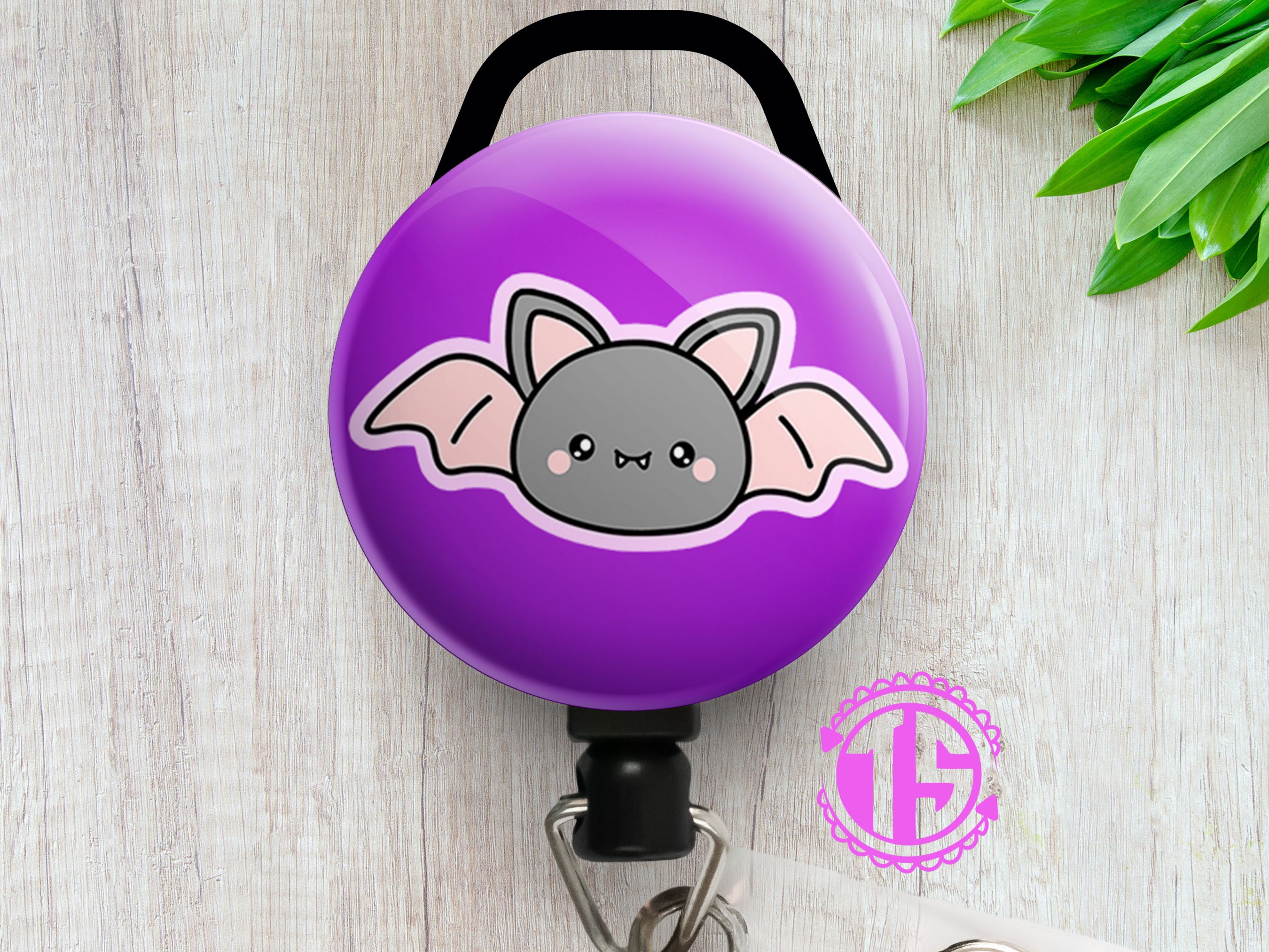 Sweet Lil Bat Swapfinity Retractable ID Badge Reel -  - Topperswap