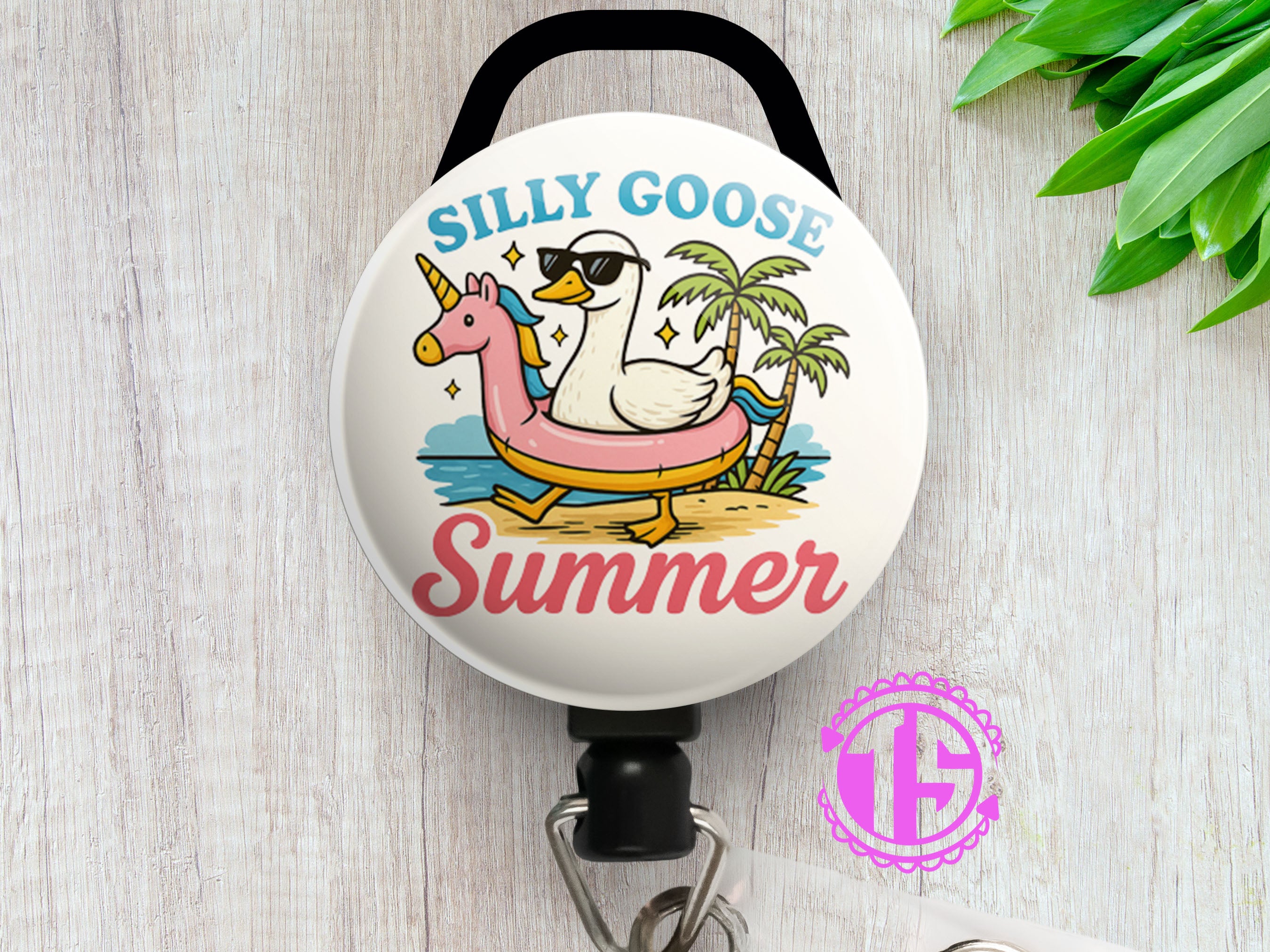 Joy & Beauty Dragonfly Swapfinity Retractable ID Badge Reel - Slide Clip / Black - Topperswap