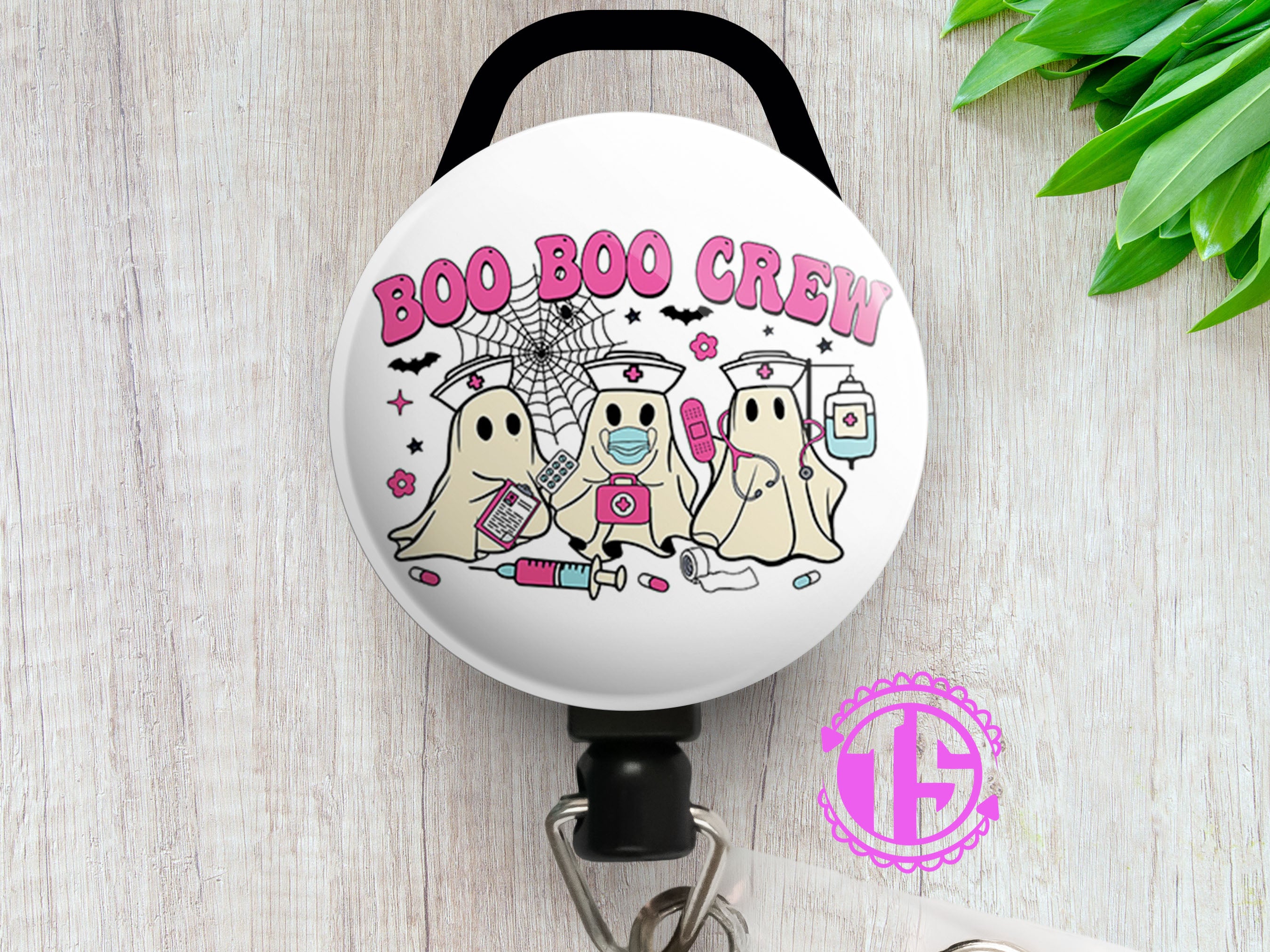 Boo Boo Crew Spooky Squad Swapfinity Retractable ID Badge Reel -  - Topperswap