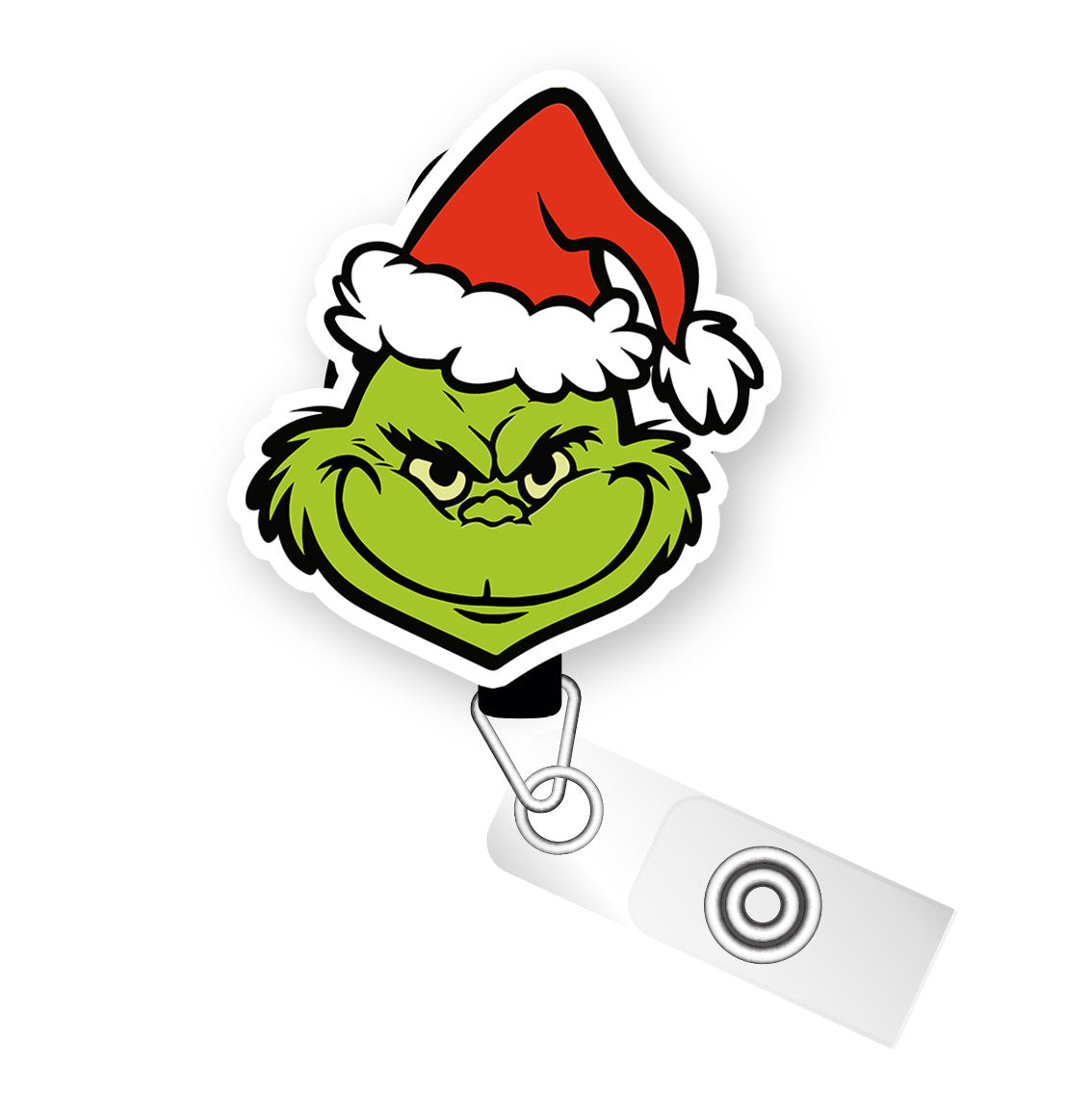 Grinchmas Holiday Mischief Pop Topper Swapfinity Retractable ID Badge Reel - Slide Clip / Premium Matte - Topperswap