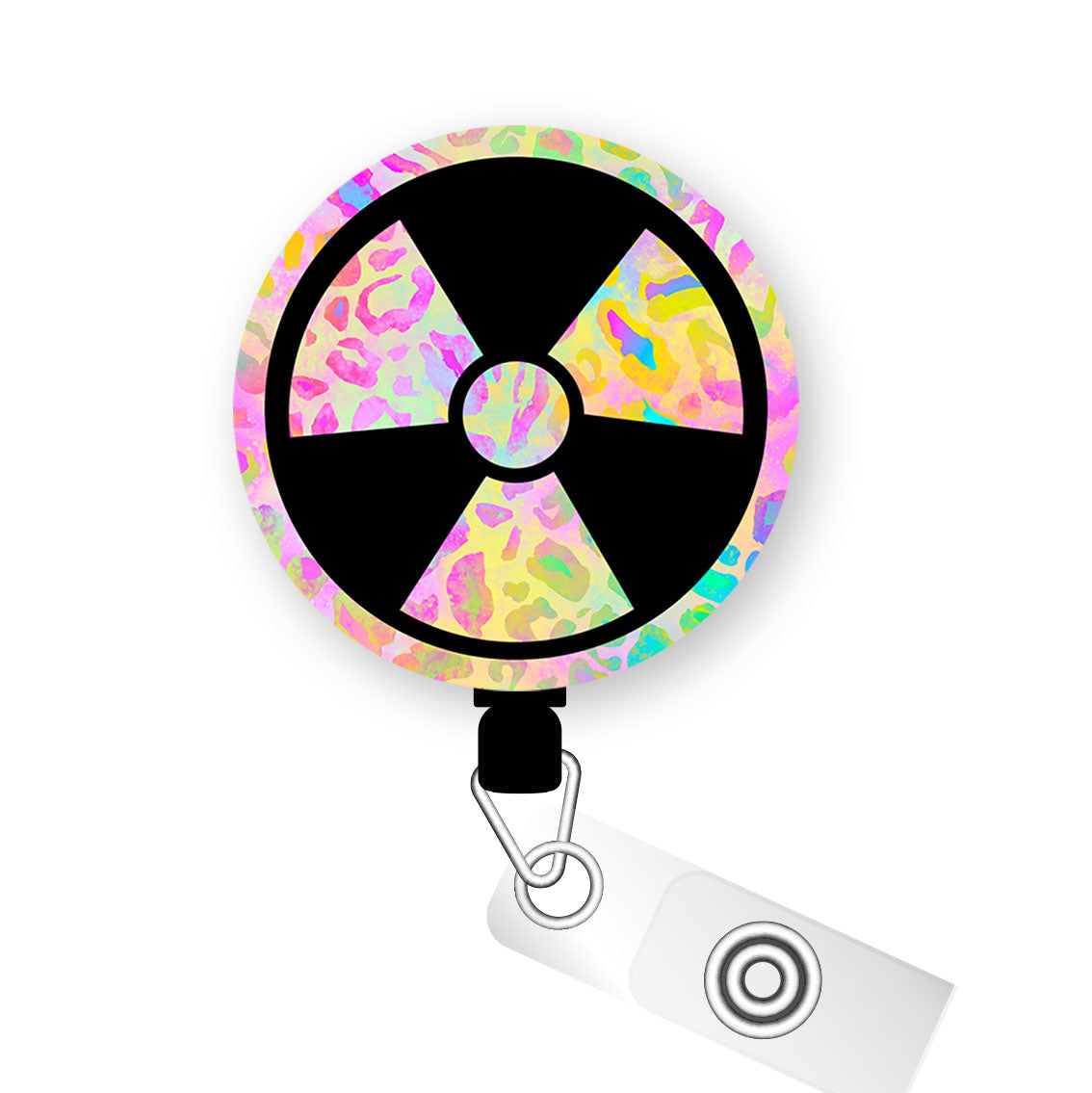 Radiology Symbol Spin Pop Topper Swapfinity Retractable ID Badge Reel - Slide Clip / Premium Matte - Topperswap