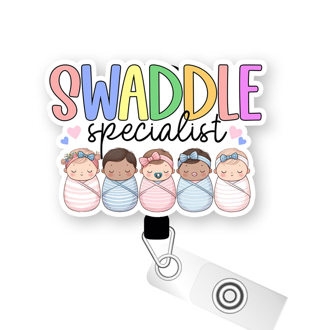 Swaddle Specialist Pop Topper Swapfinity Retractable ID Badge Reel -  - Topperswap