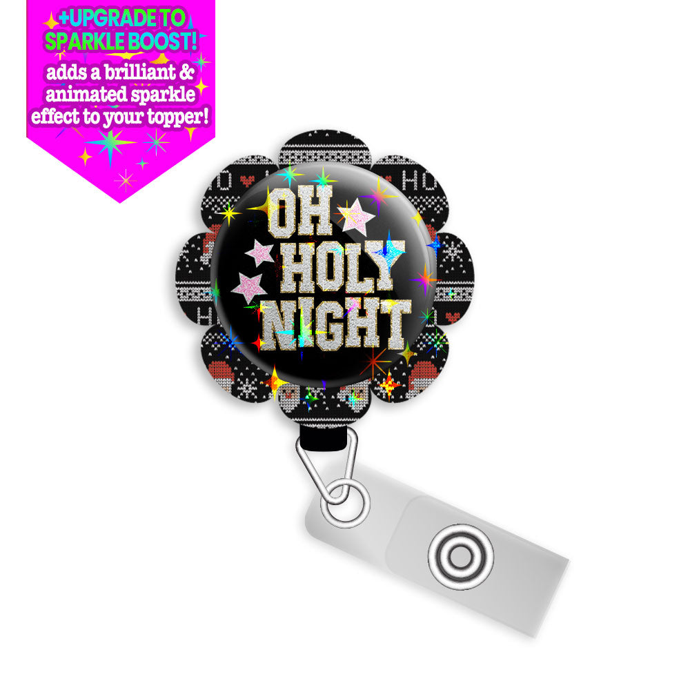 Santa Sweater & Holy Night Swapfinity Retractable ID Badge Reel Bundle -  - Topperswap