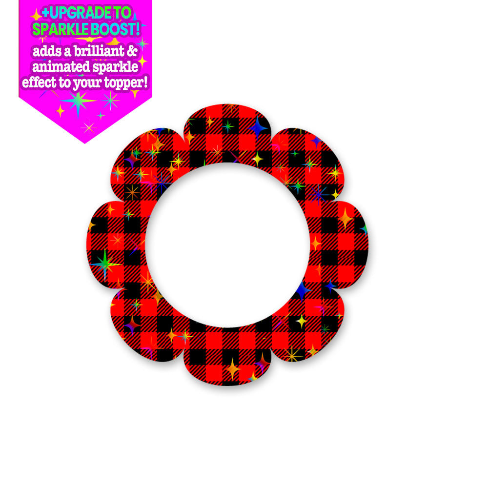 Timeless Buffalo Plaid Petal Swapper - Make it Sparkle - Topperswap