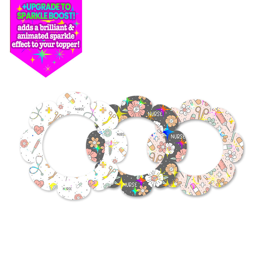 Nurse Pattern Swapfinity Swapper Frame 3-Pack (Save 5%) - Make Them Sparkle - Topperswap