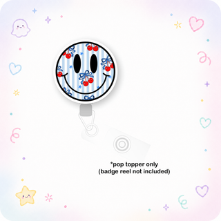 Cherry Bomb Smiley Pop Topper