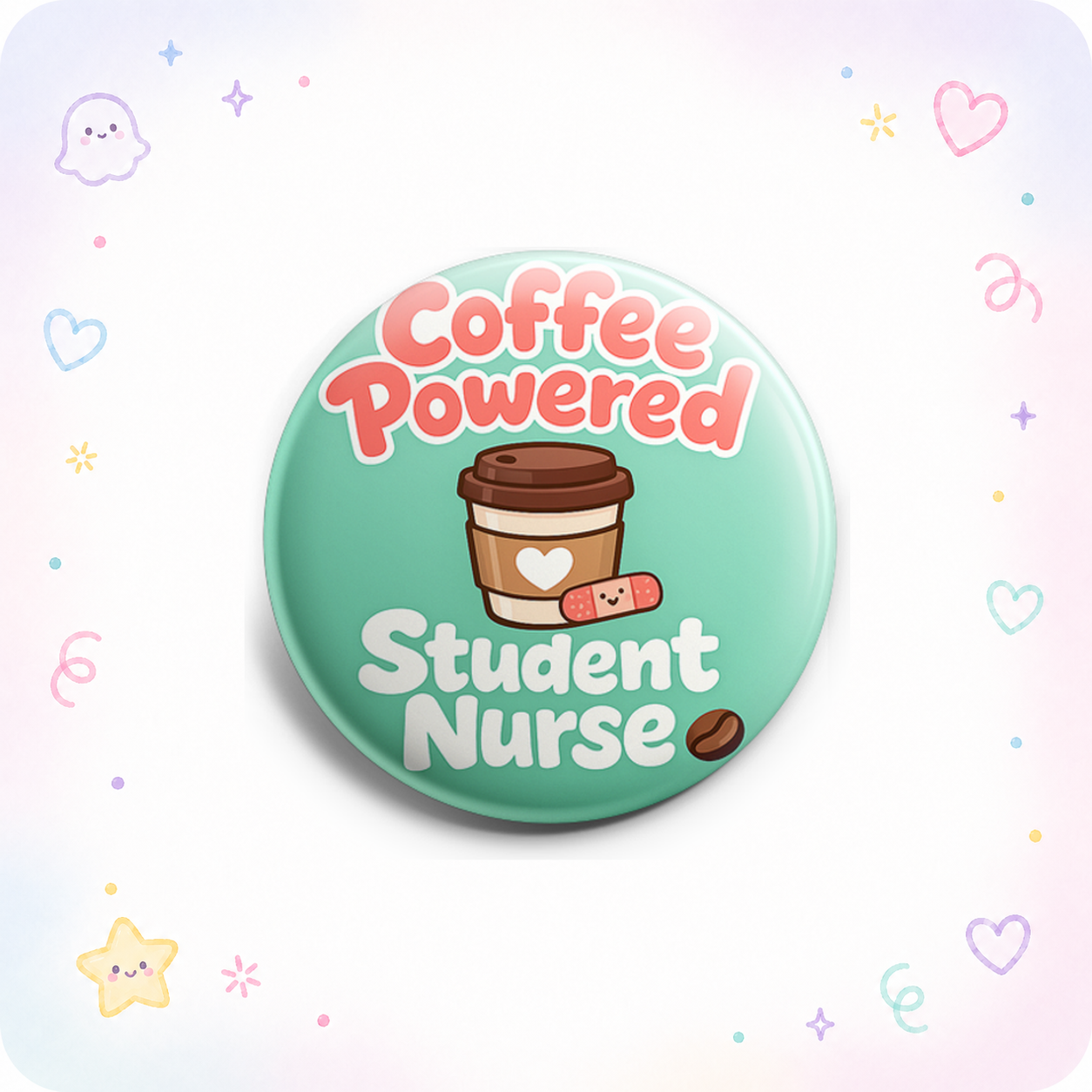 Coffee Powered Student Nurse Topper - - Topperswap