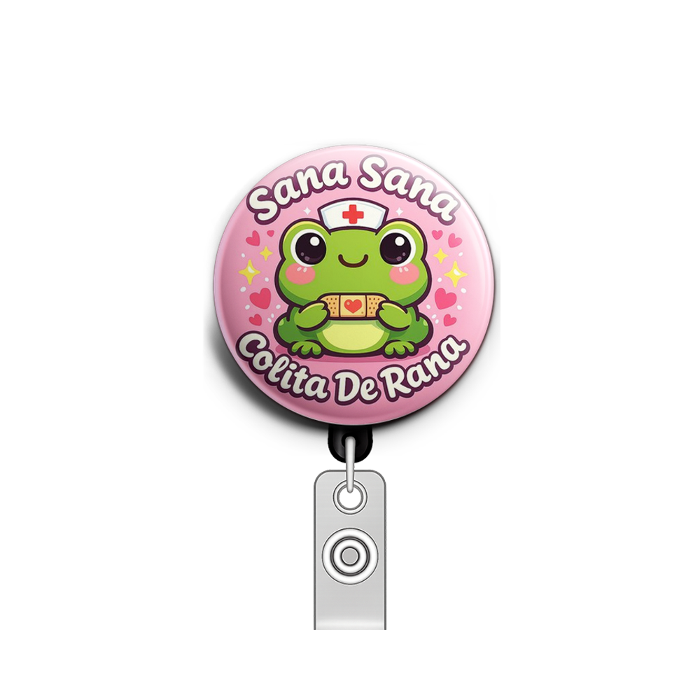 Healing Frog Swapfinity Retractable ID Badge Reel - - Topperswap