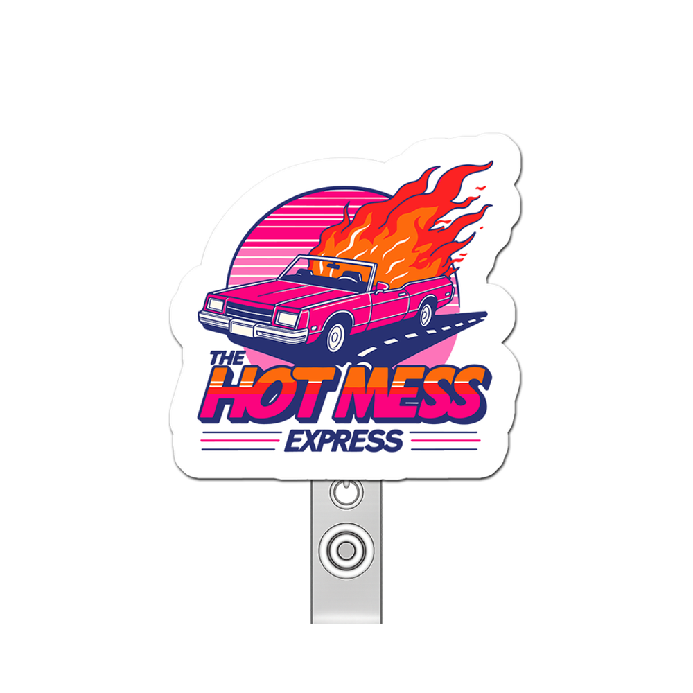 Hot Mess Express Legend Pop Topper Swapfinity Retractable ID Badge Reel - - Topperswap