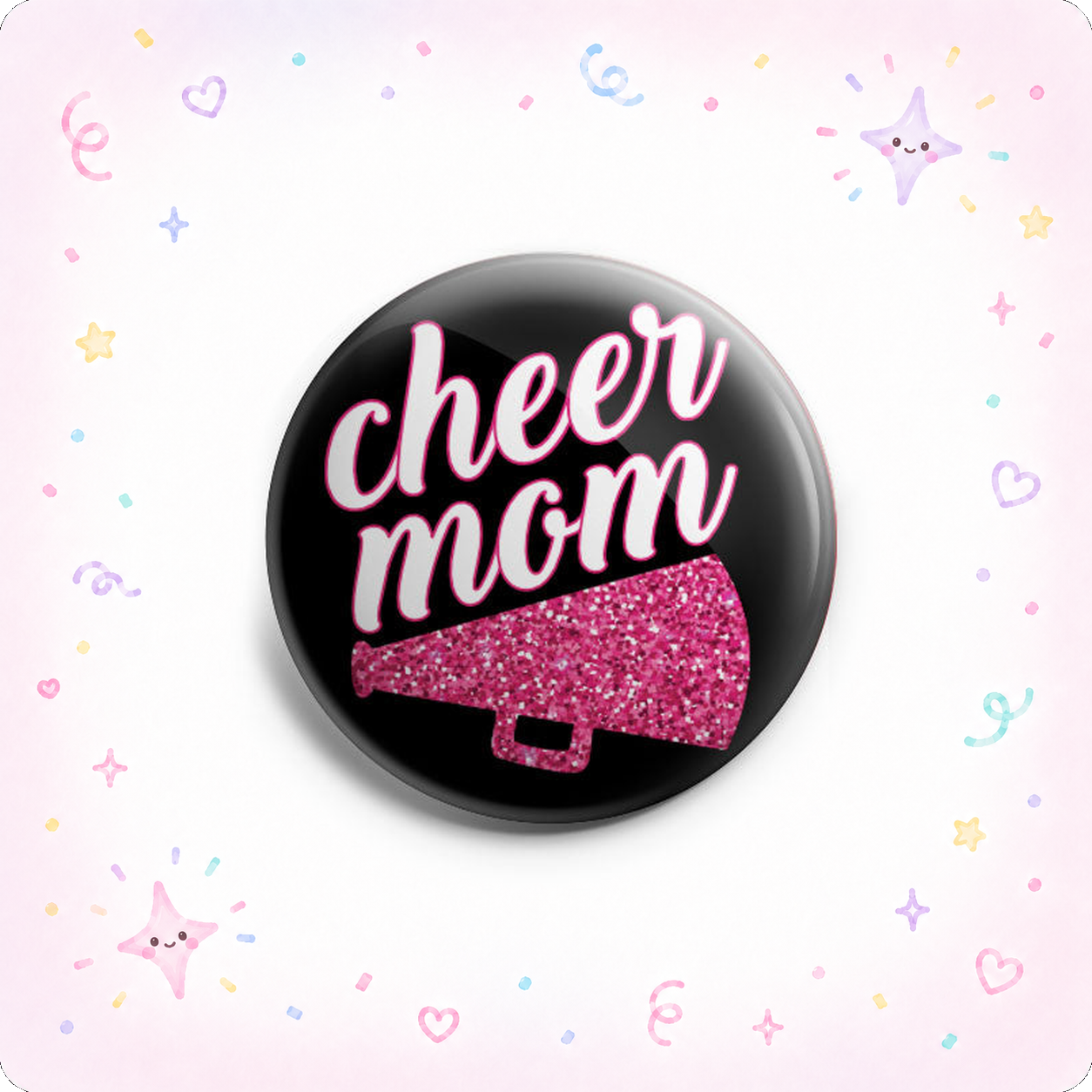 Sparkling Cheer Mom Topper - - Topperswap
