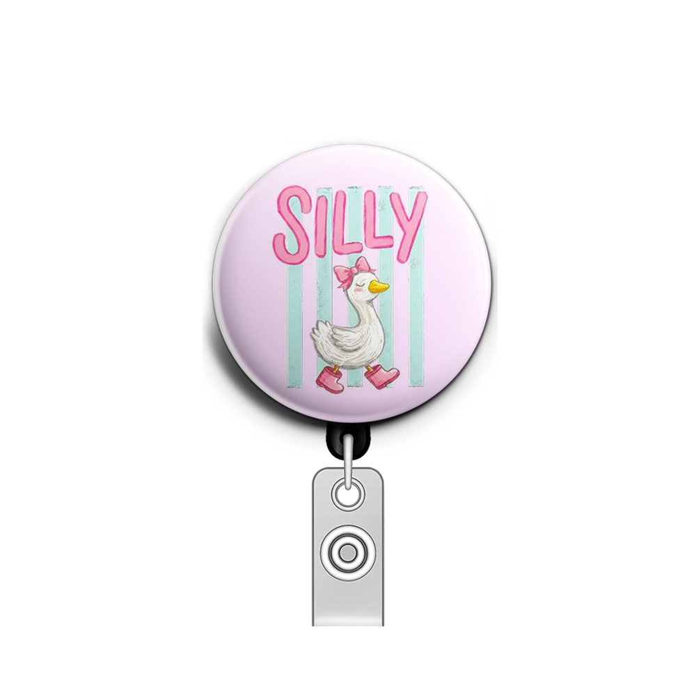 Silly Goose Swapfinity Retractable ID Badge Reel - - Topperswap