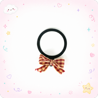 Burgundy/Gold Plaid Ribbon Embellishment Swapfinity Swapper Frame