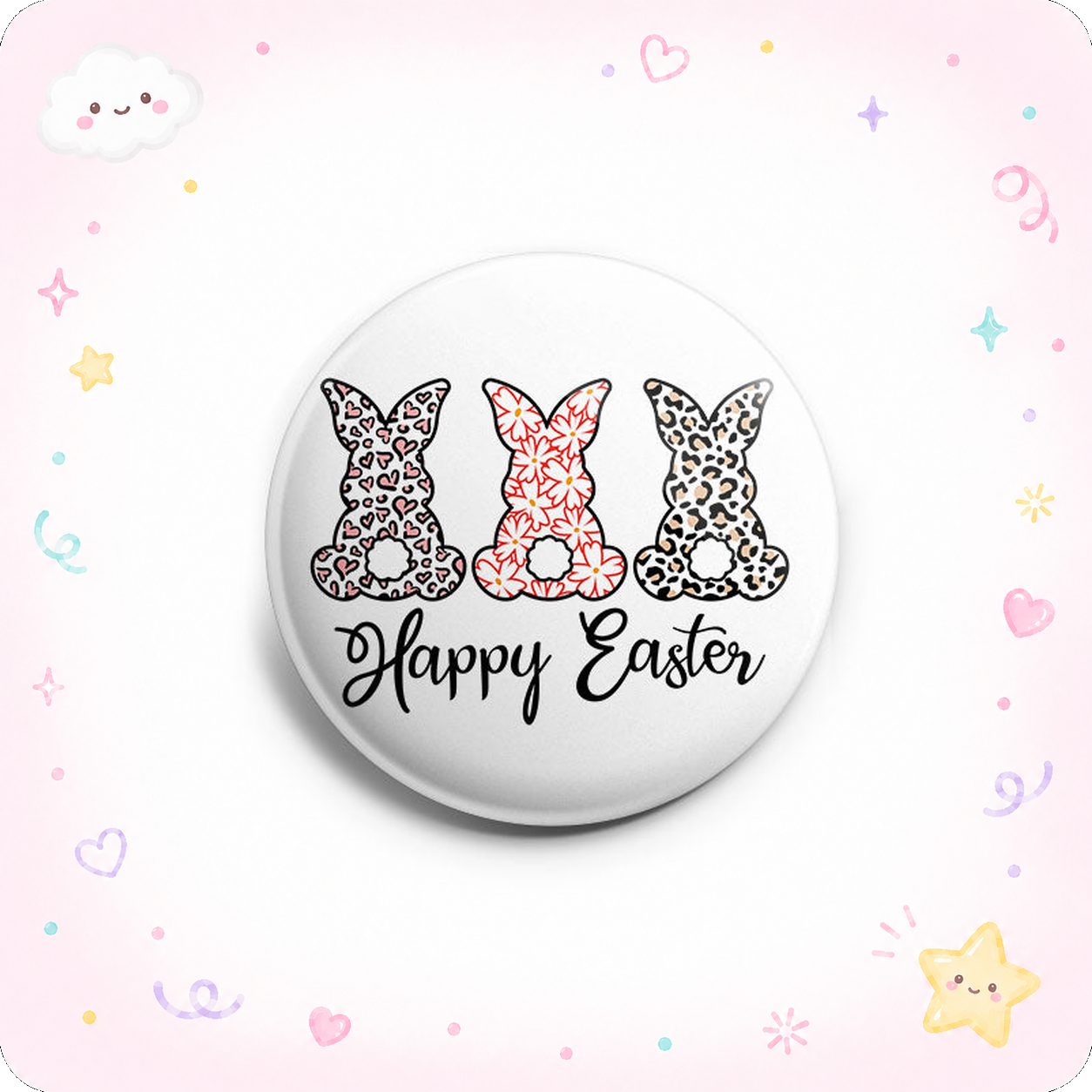 Patterned Bunnies Topper - - Topperswap