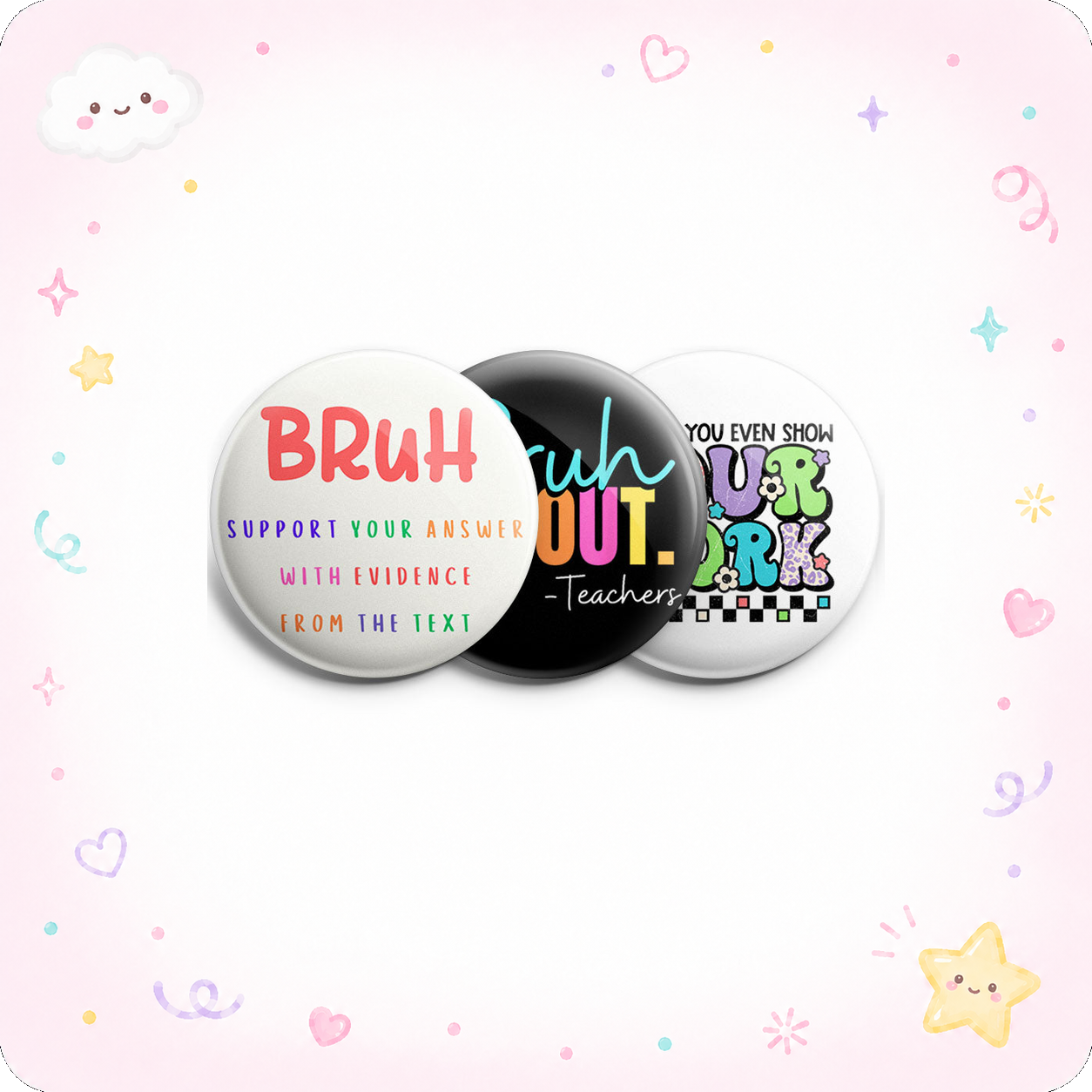 Teacher Bruh 3-Pack (Save 5%) - - Topperswap