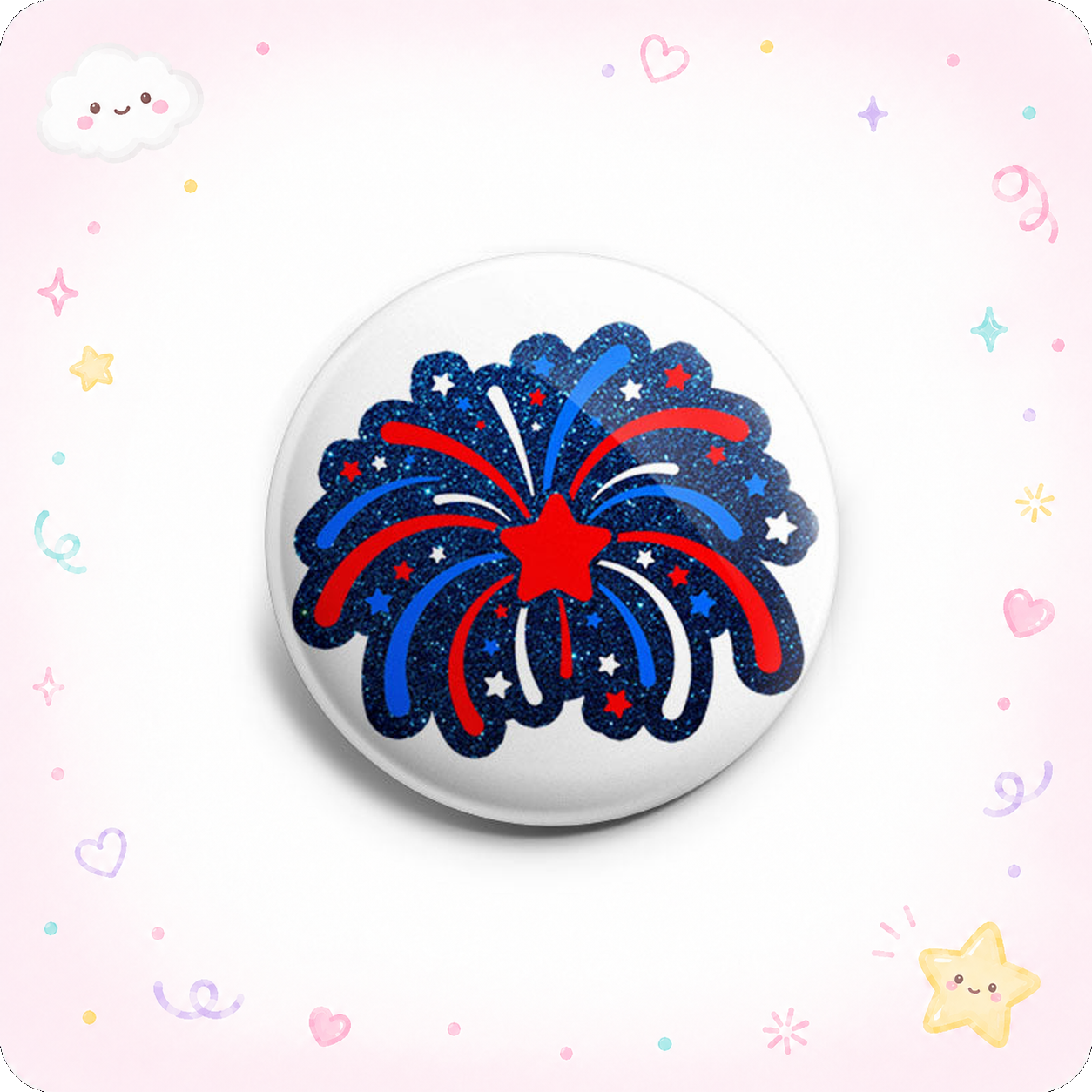 4th of July Fireworks Frenzy Topper - - Topperswap
