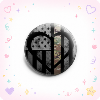Symbolic Army Heart Topper
