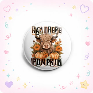 Hay Pumpkin Topper