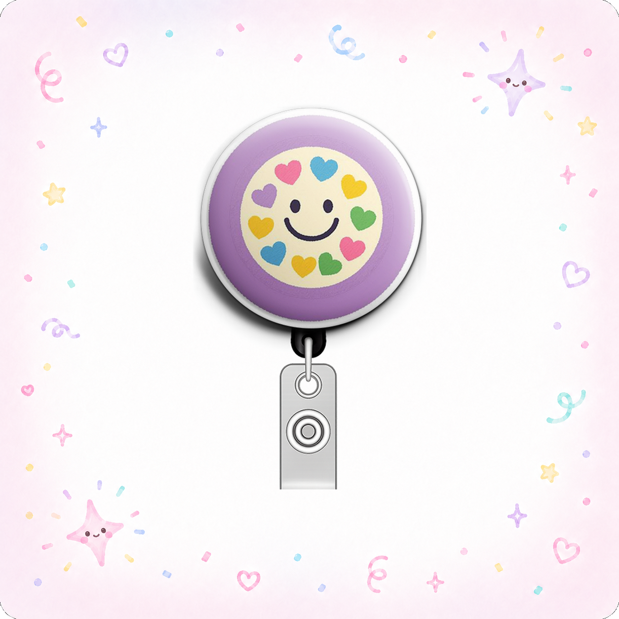 Whirlwind of Joy Swapfinity Retractable ID Badge Reel - - Topperswap