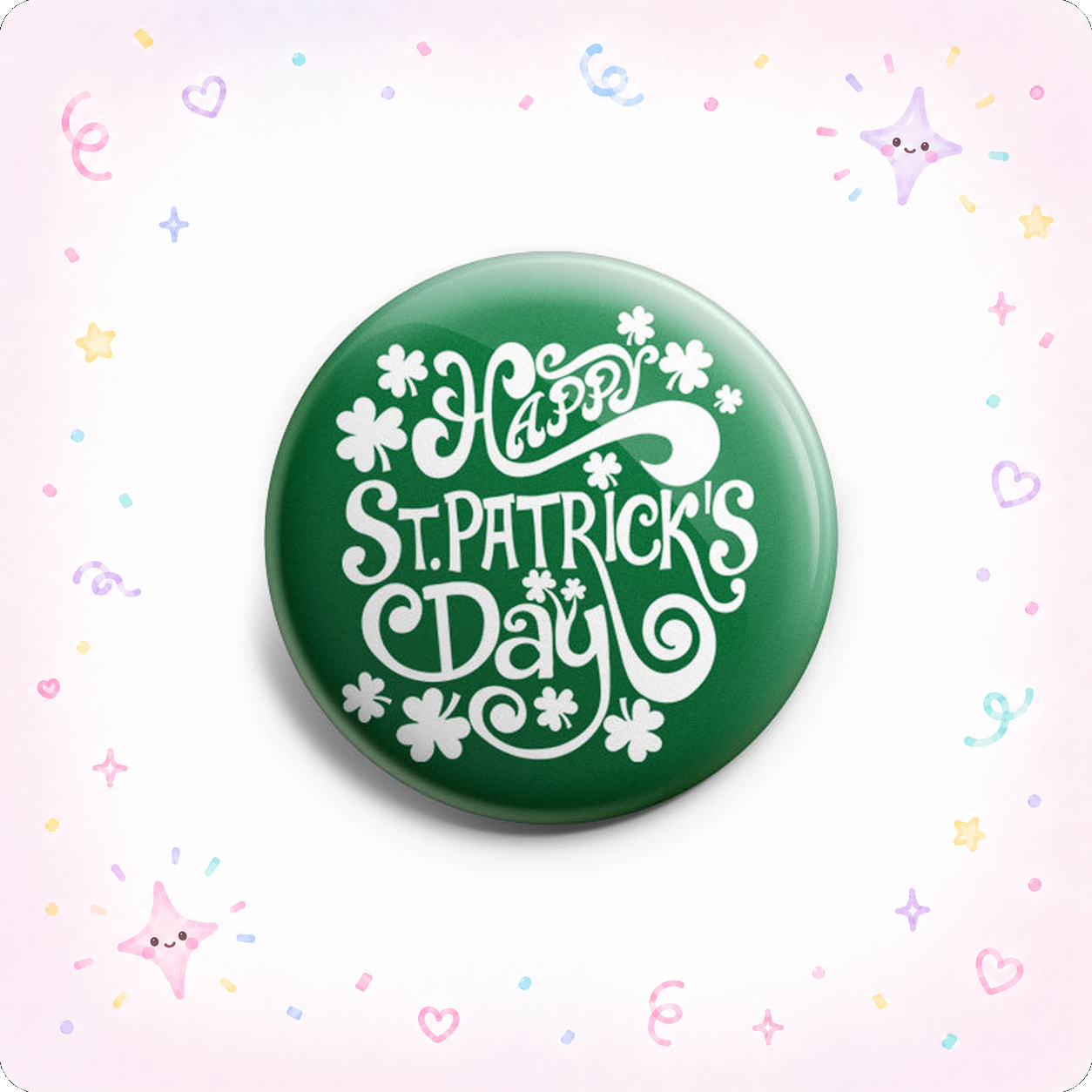 Classic St. Patrick’s Script Topper - - Topperswap
