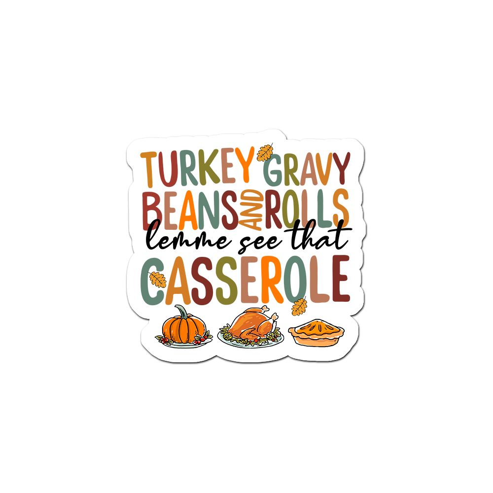 Casserole Commander Vibes Sticker - - Topperswap